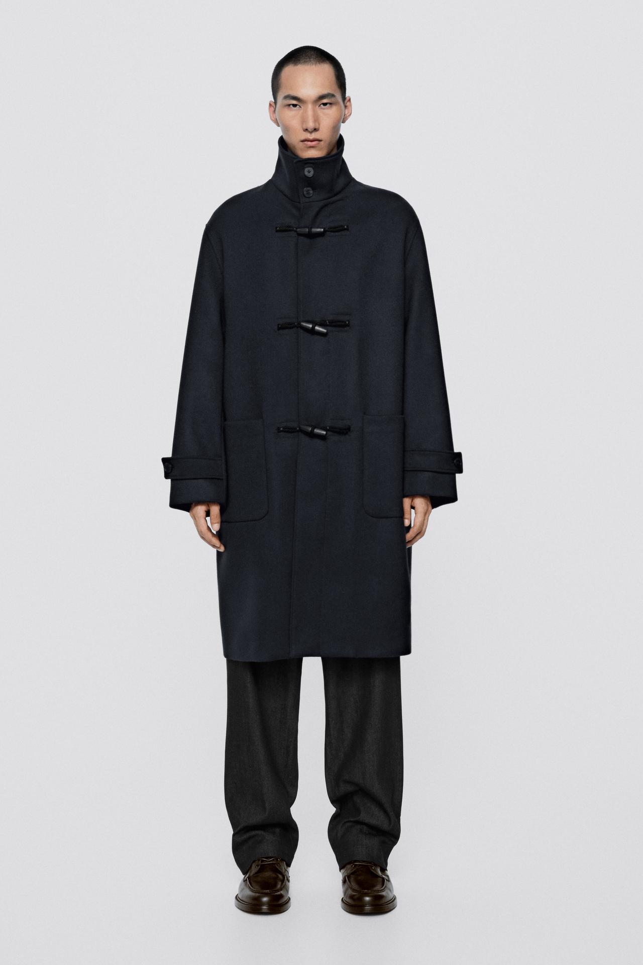 Mid-length coat with toggle detail - LIMITED EDITION — DEEP BLUE