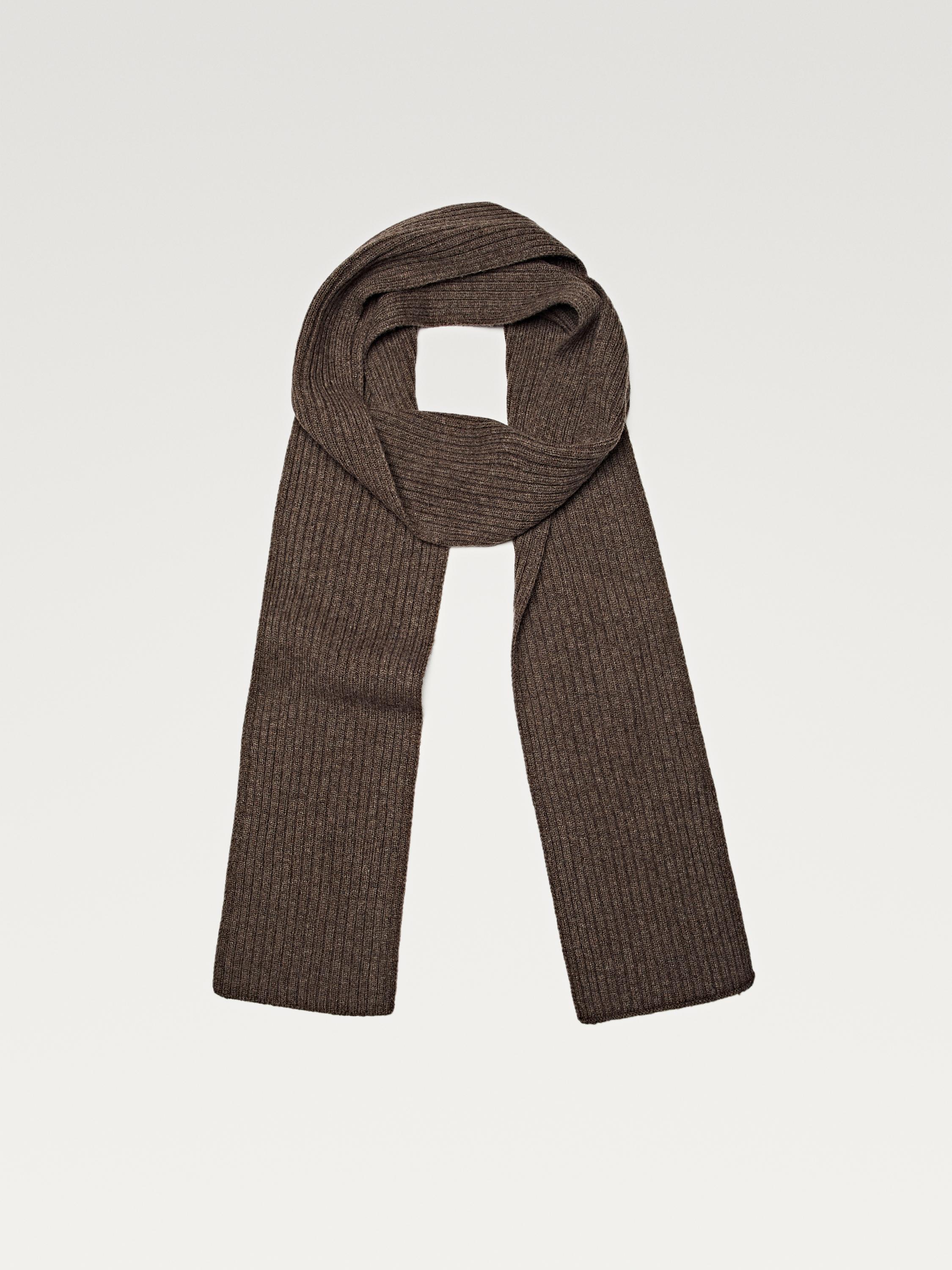 Écharpe fine en tissu côtelé · Bordeaux, Jaune Moutarde, Vert, Marron · Écharpes | Massimo Dutti