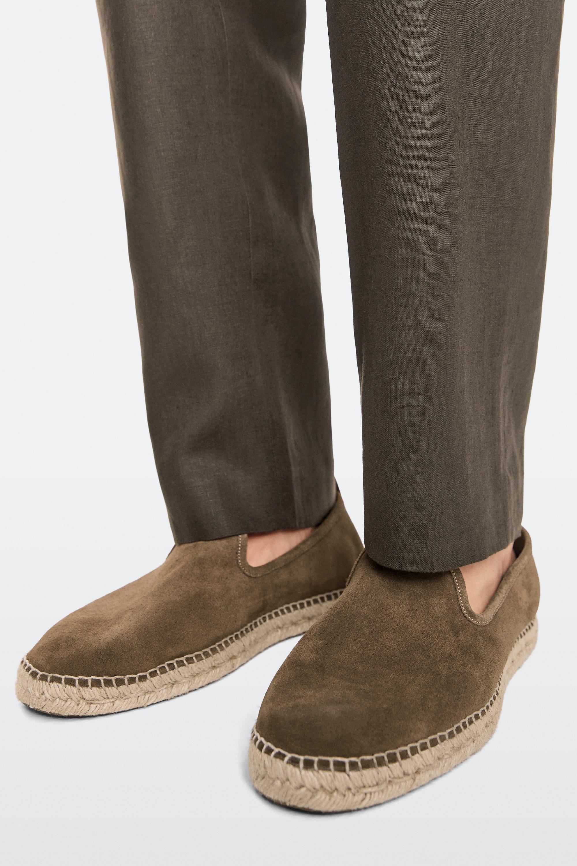 Leather espadrilles — MINK