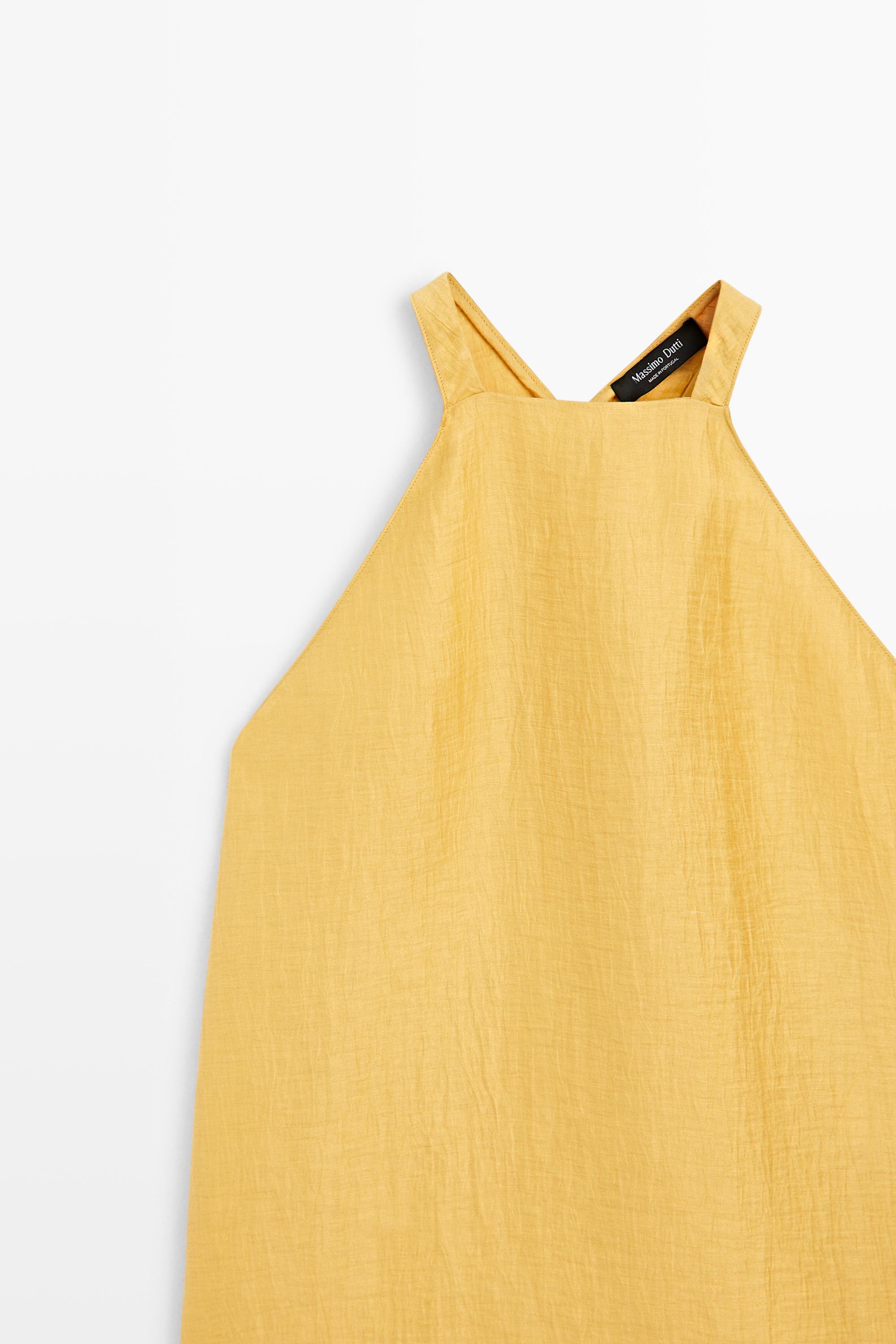 Neckholder-Top mit Leinen