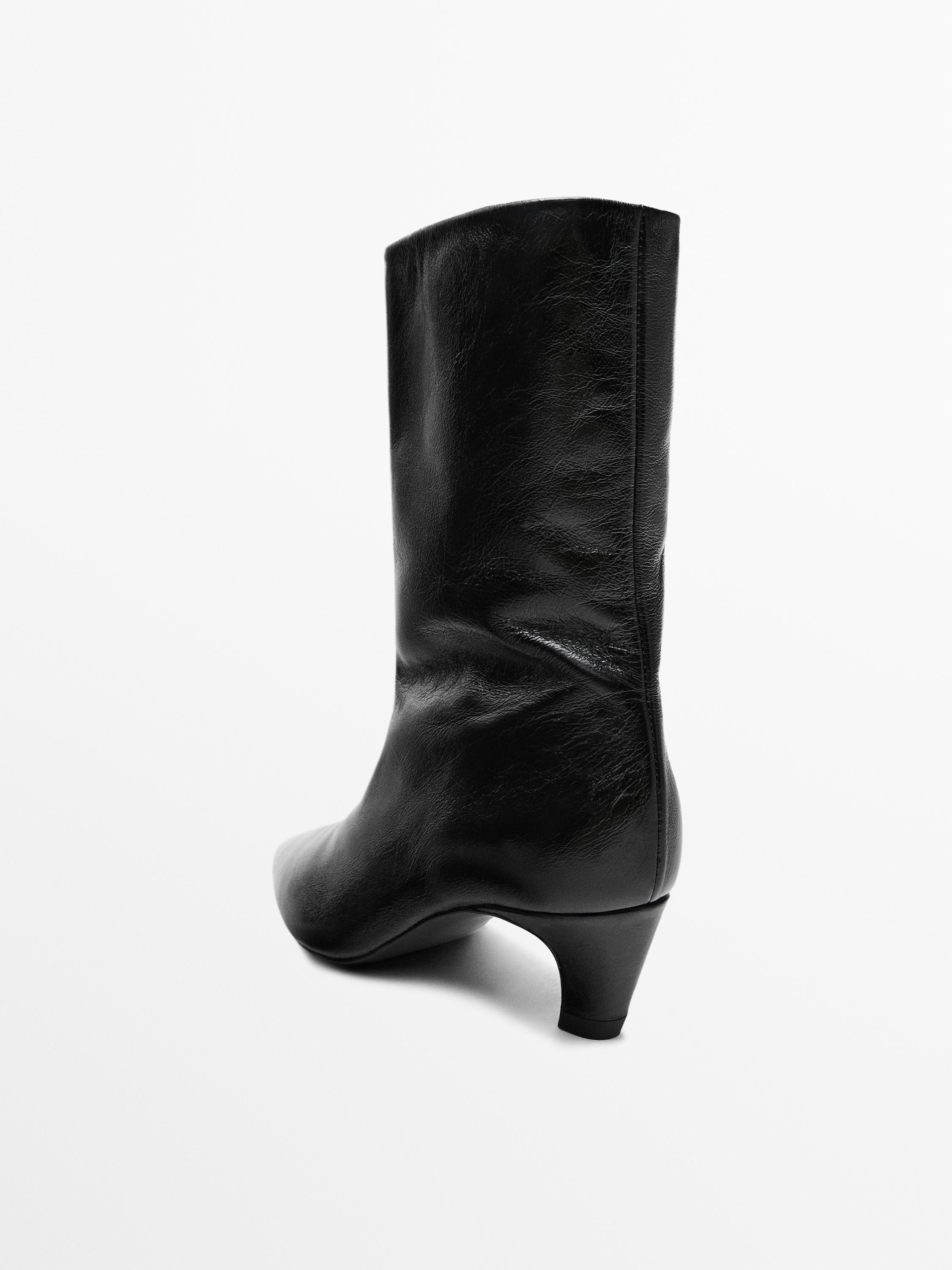 Stivaletto pelle tacco