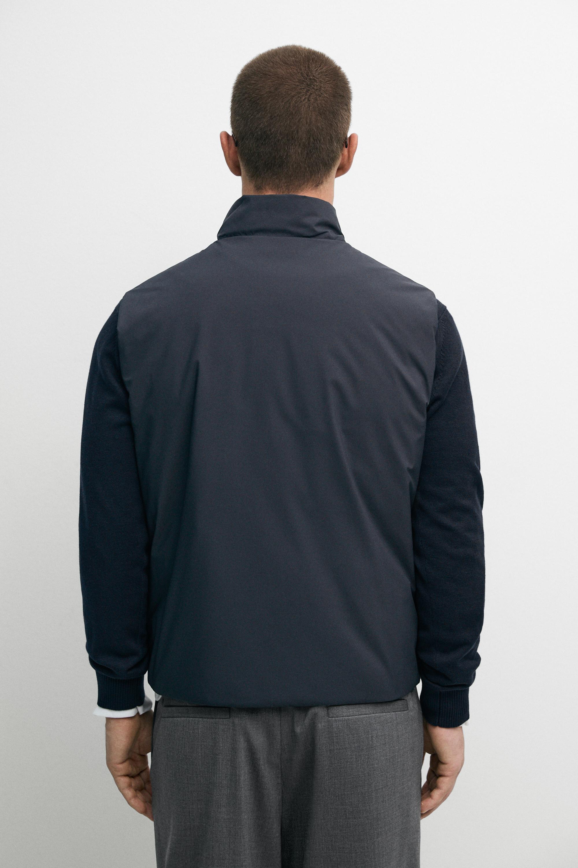 Ultra-lightweight water-repellent down gilet — NAVY BLUE