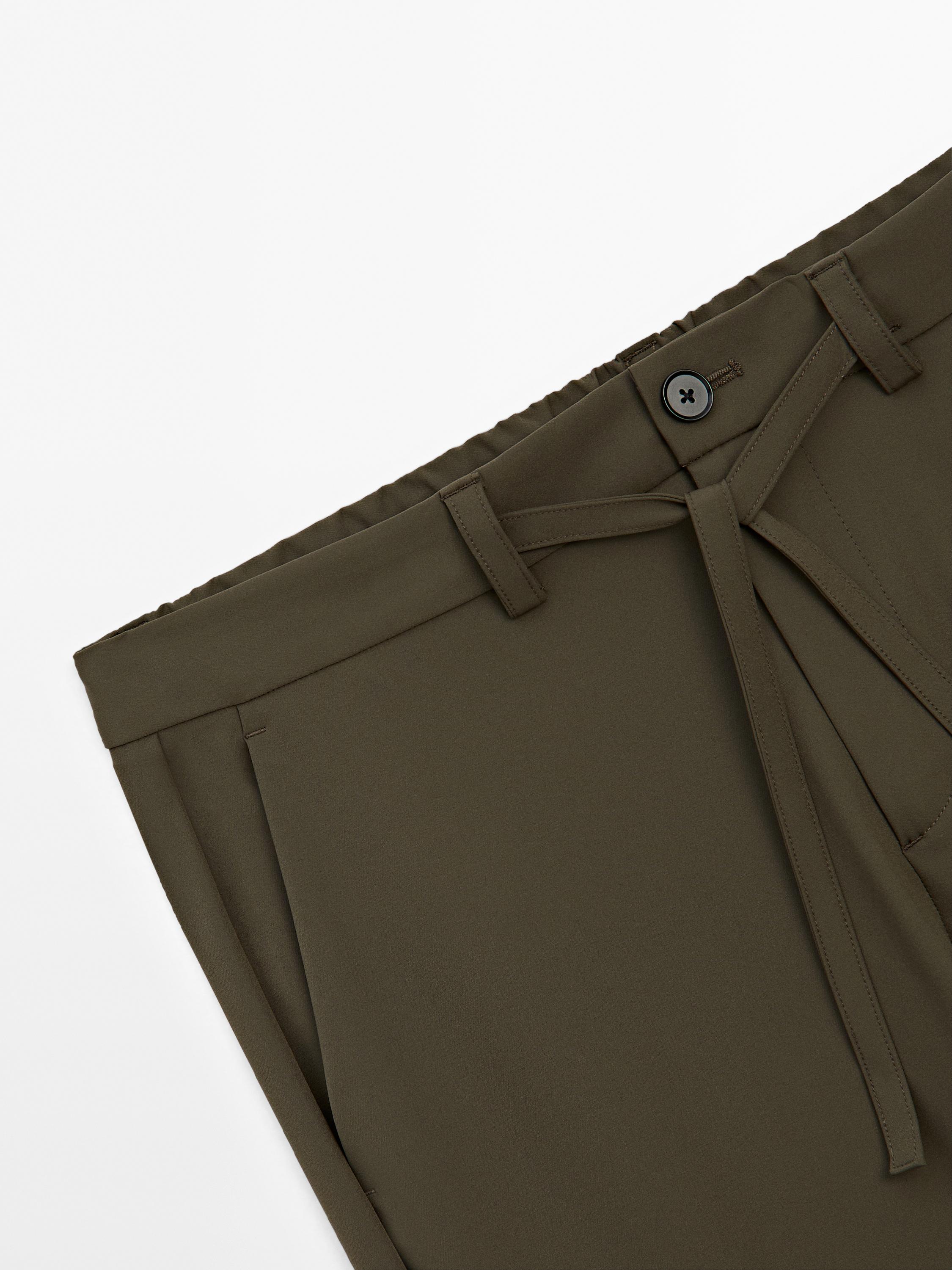 Regular-fit technical trousers