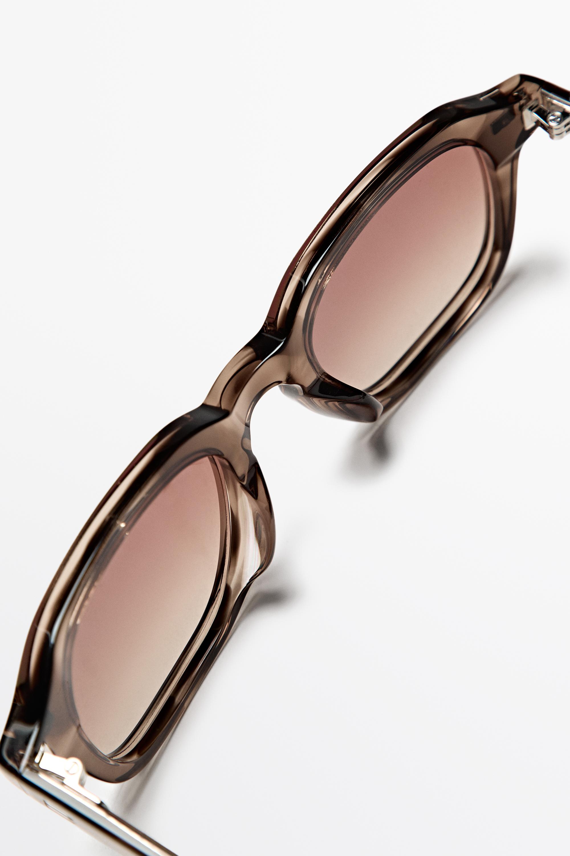 Square sunglasses — SAND BROWN