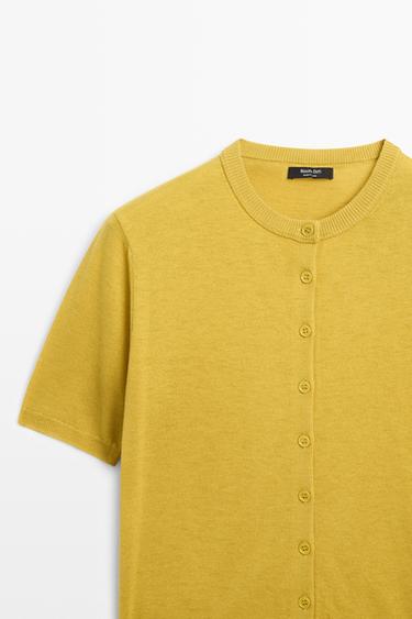 Short sleeve cardigan — LIME 9