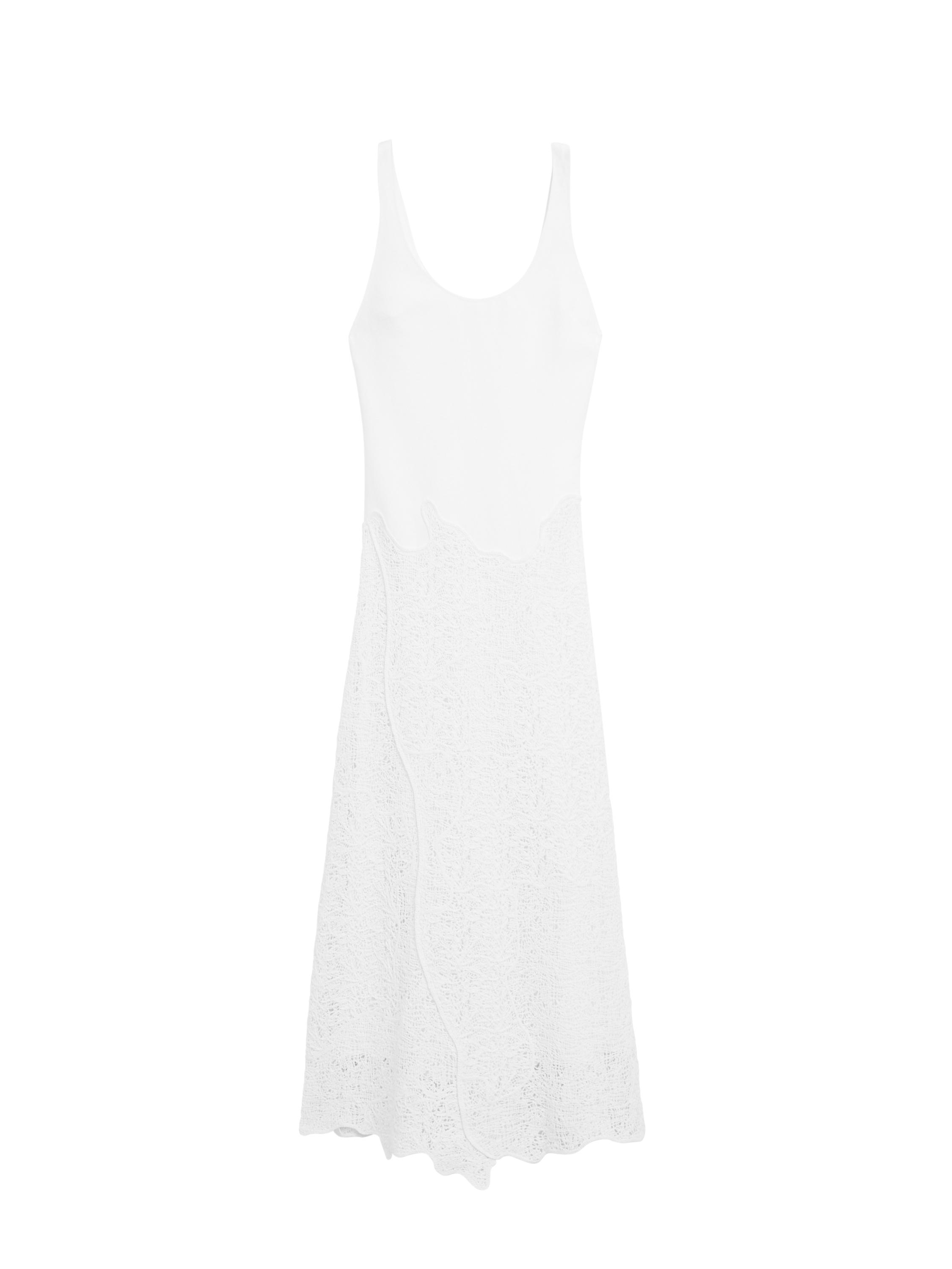 Rochie midi evazată din amestec de bumbac