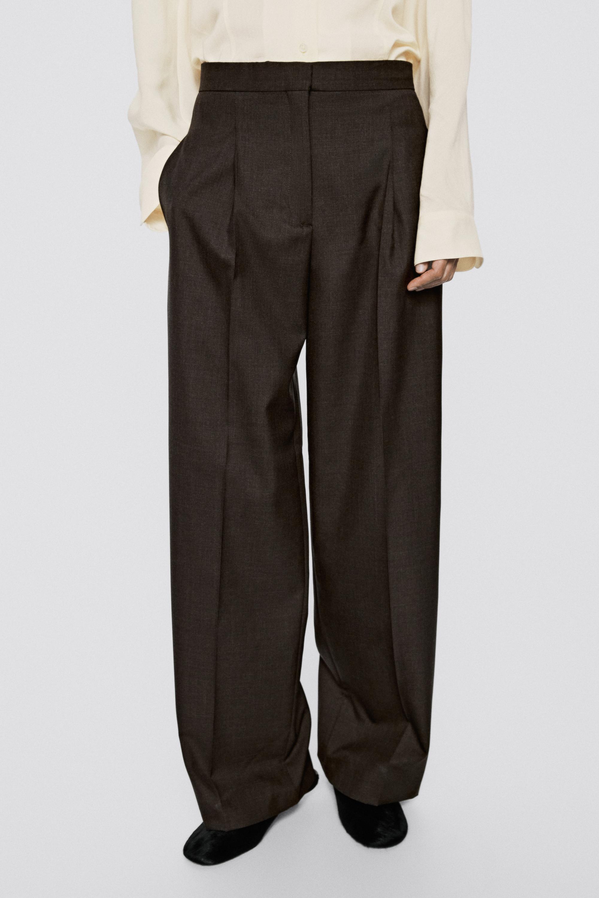 Pantalón recto 100% lana - LIMITED EDITION · Marron Vigore · Pantalón ...