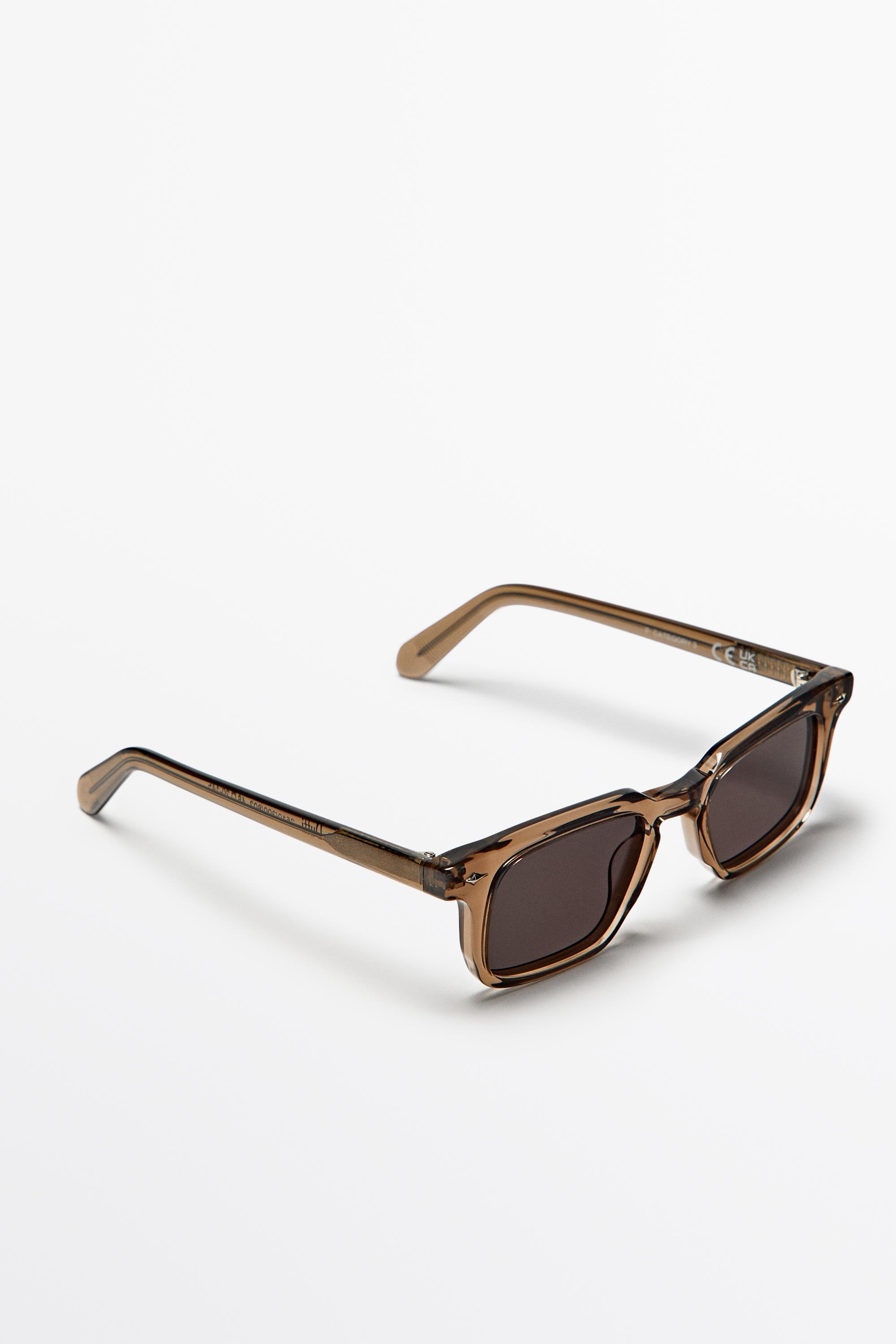 Narrow rectangular sunglasses — GREY