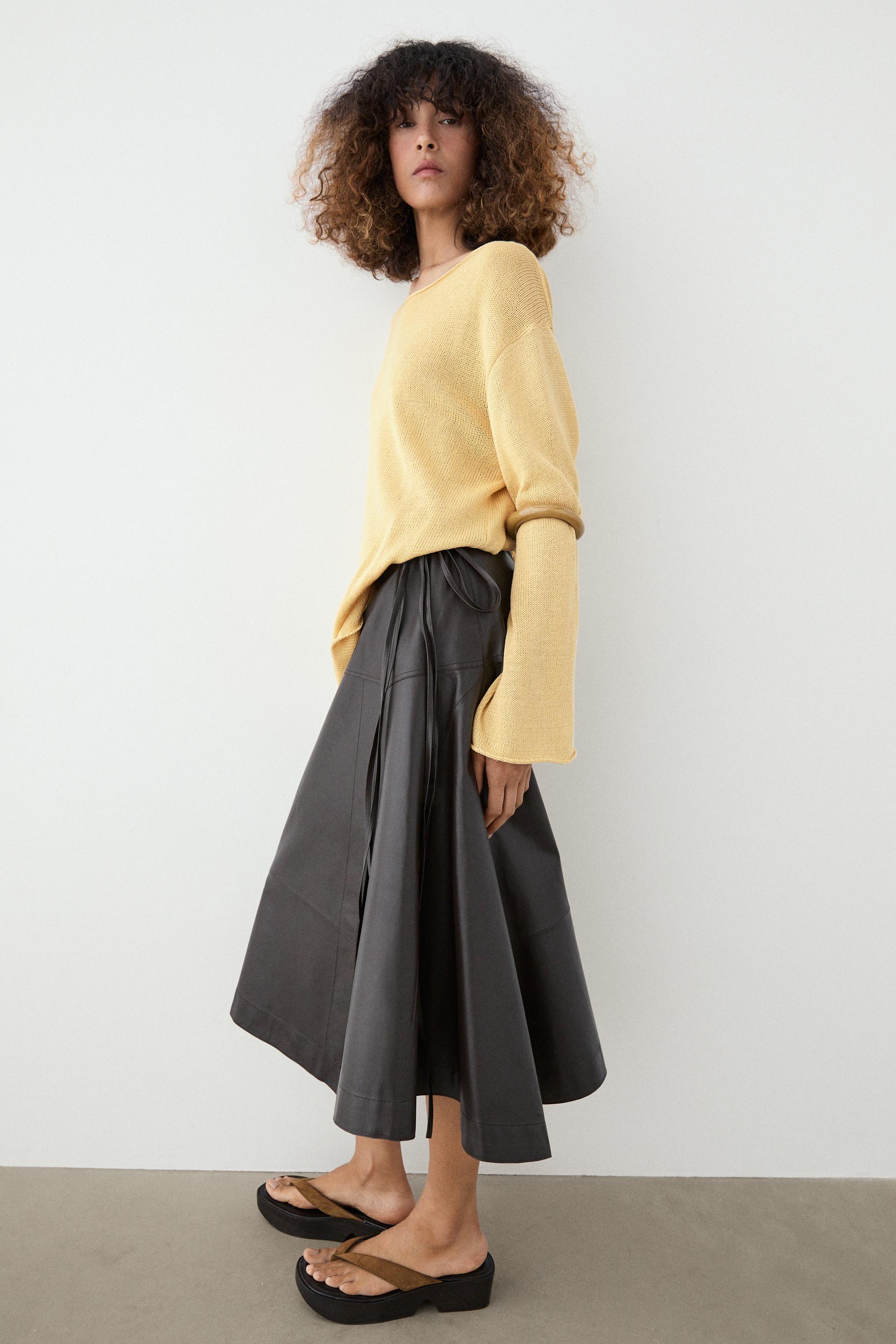 100% mercerised cotton sweater — GOLDEN