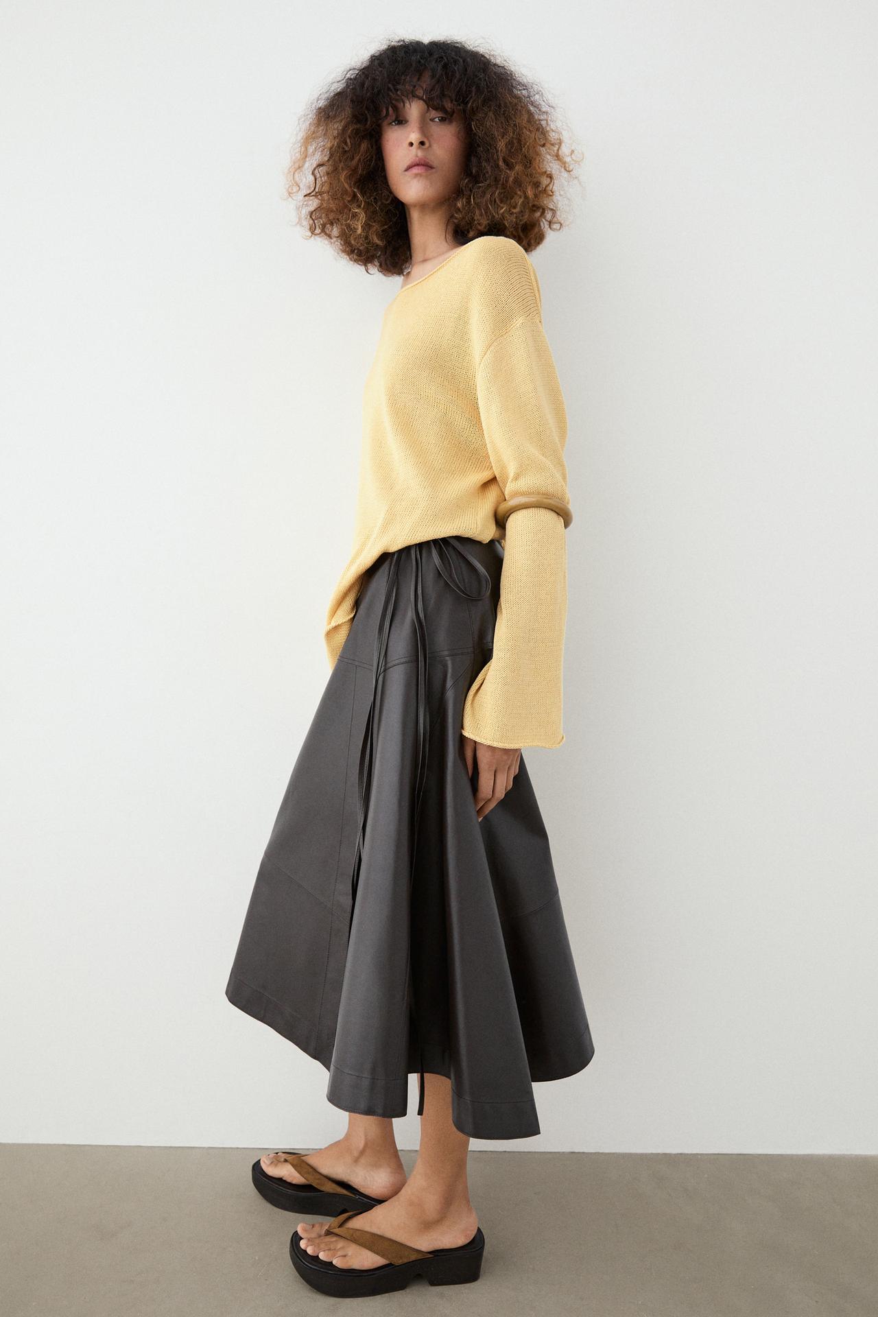100% mercerised cotton sweater — GOLDEN