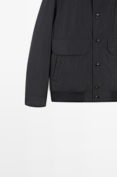 Bomber jacket with pocket details — DARK NAVY 4