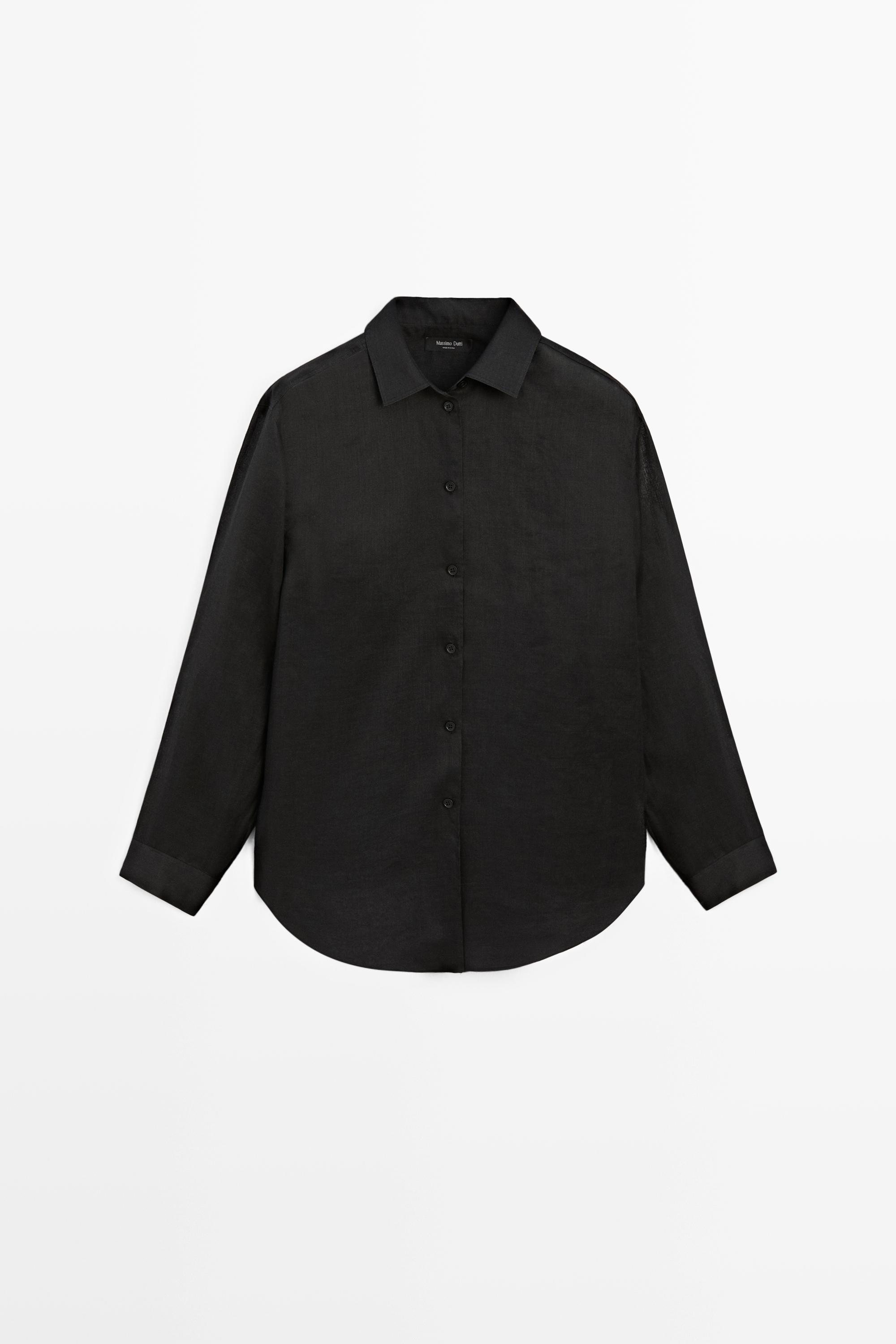 Camisa fluida 100% ramio