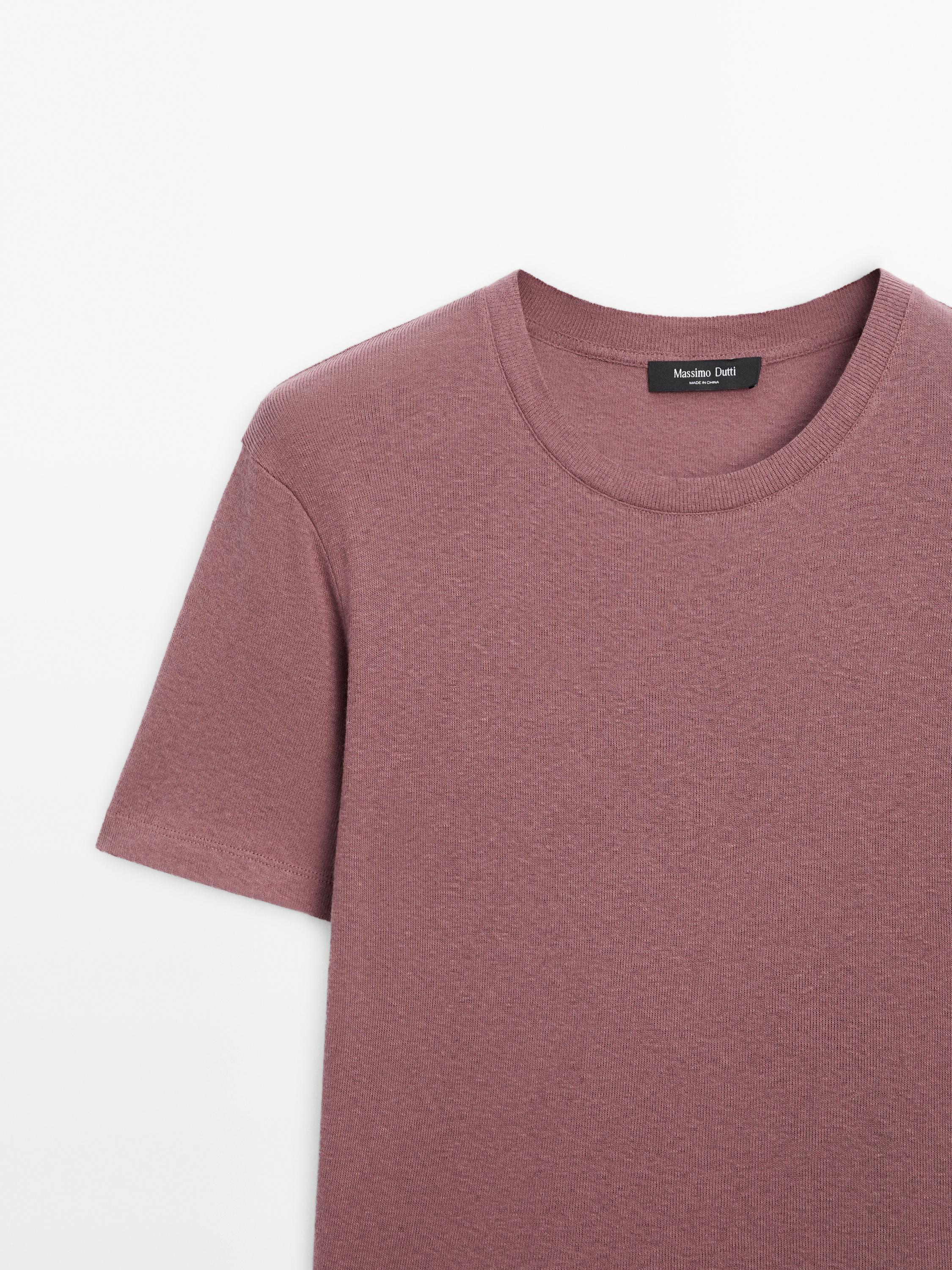 T-shirt à manches courtes en coton mélangé