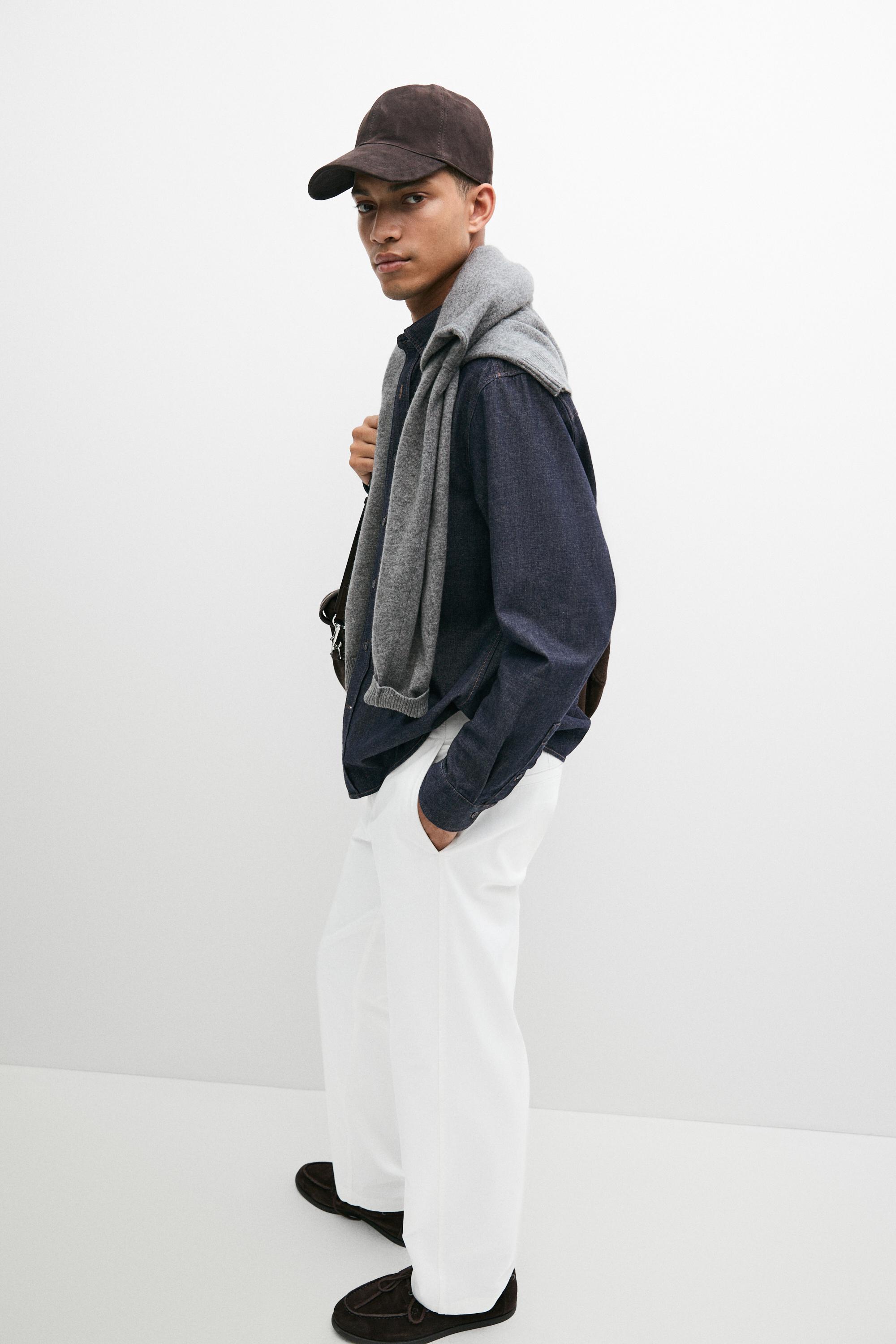 100% Cotton Regular Fit Denim Shirt — BLUE