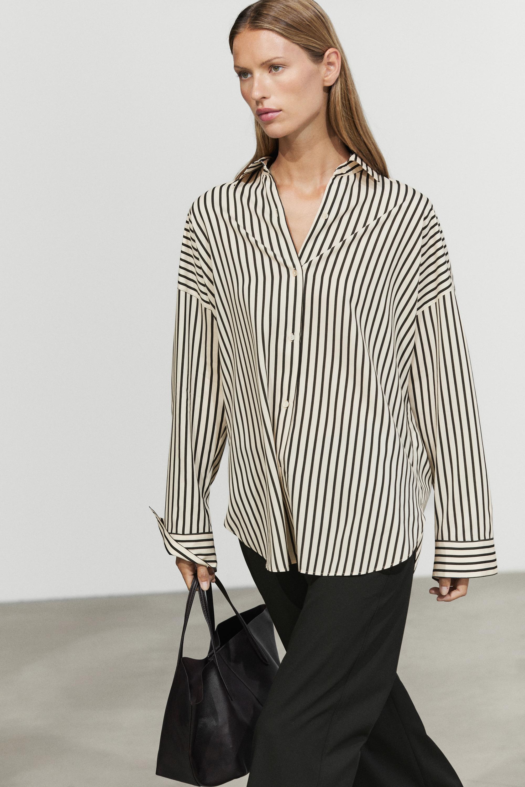 Camisa fluida estampat ratlles