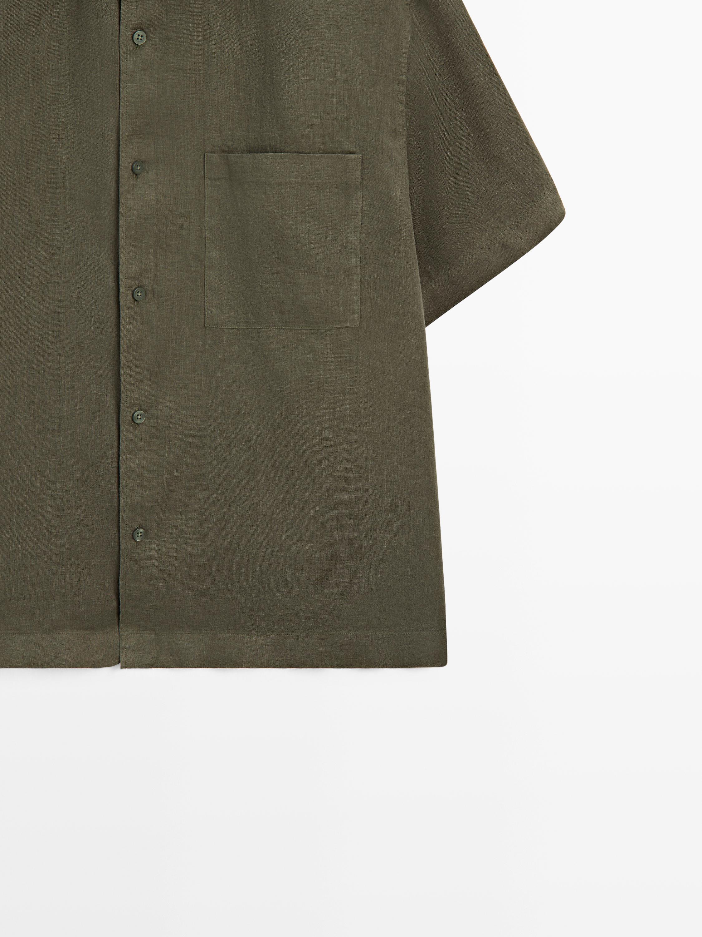 Regular fit short sleeve shirt — GREEN