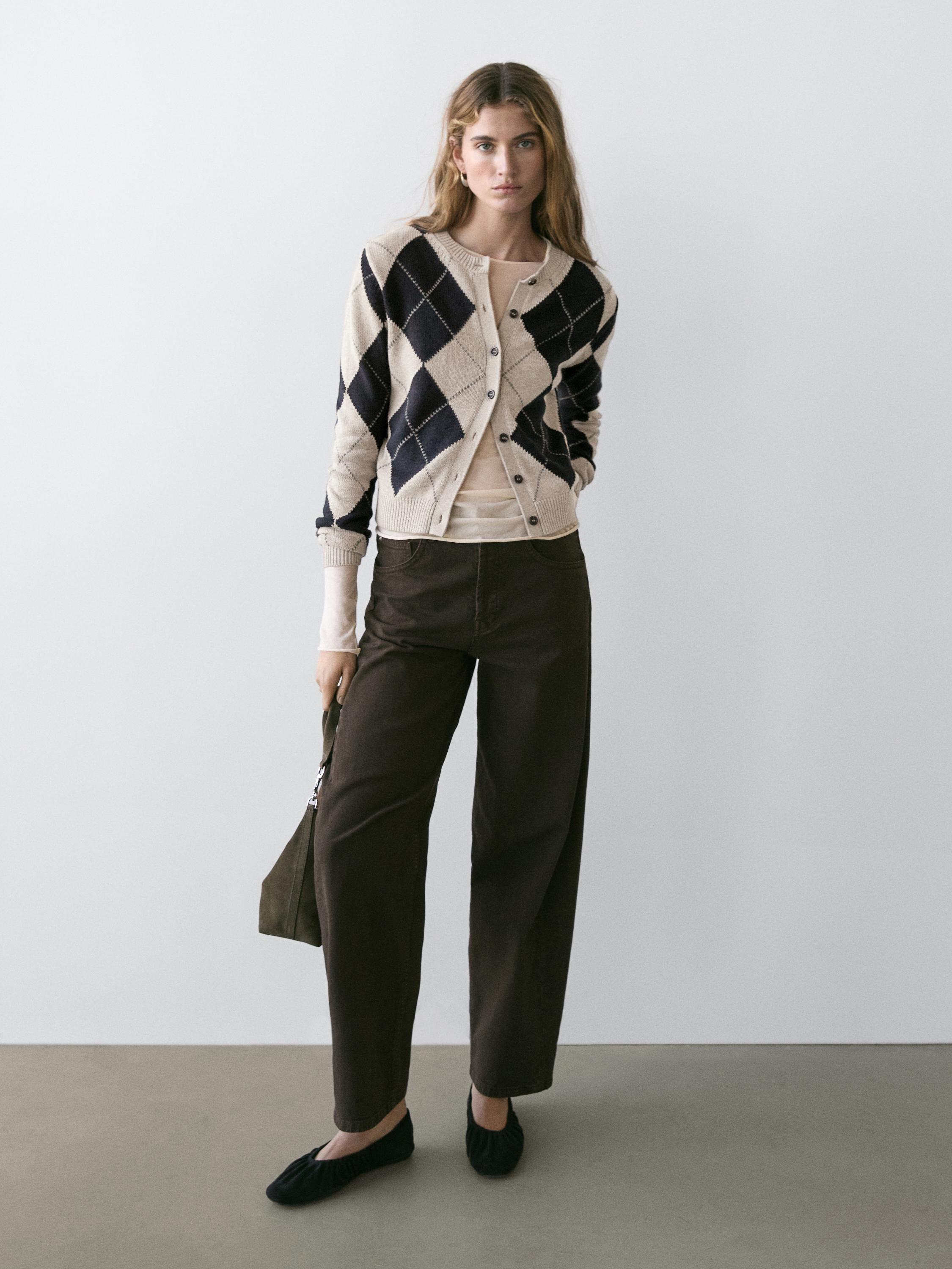 Wide-leg jeans — DARK KHAKI