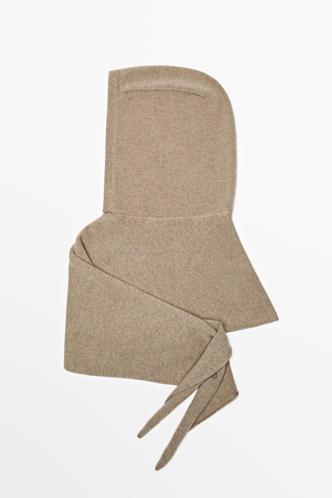 100% cashmere bandana balaclava — CREAM