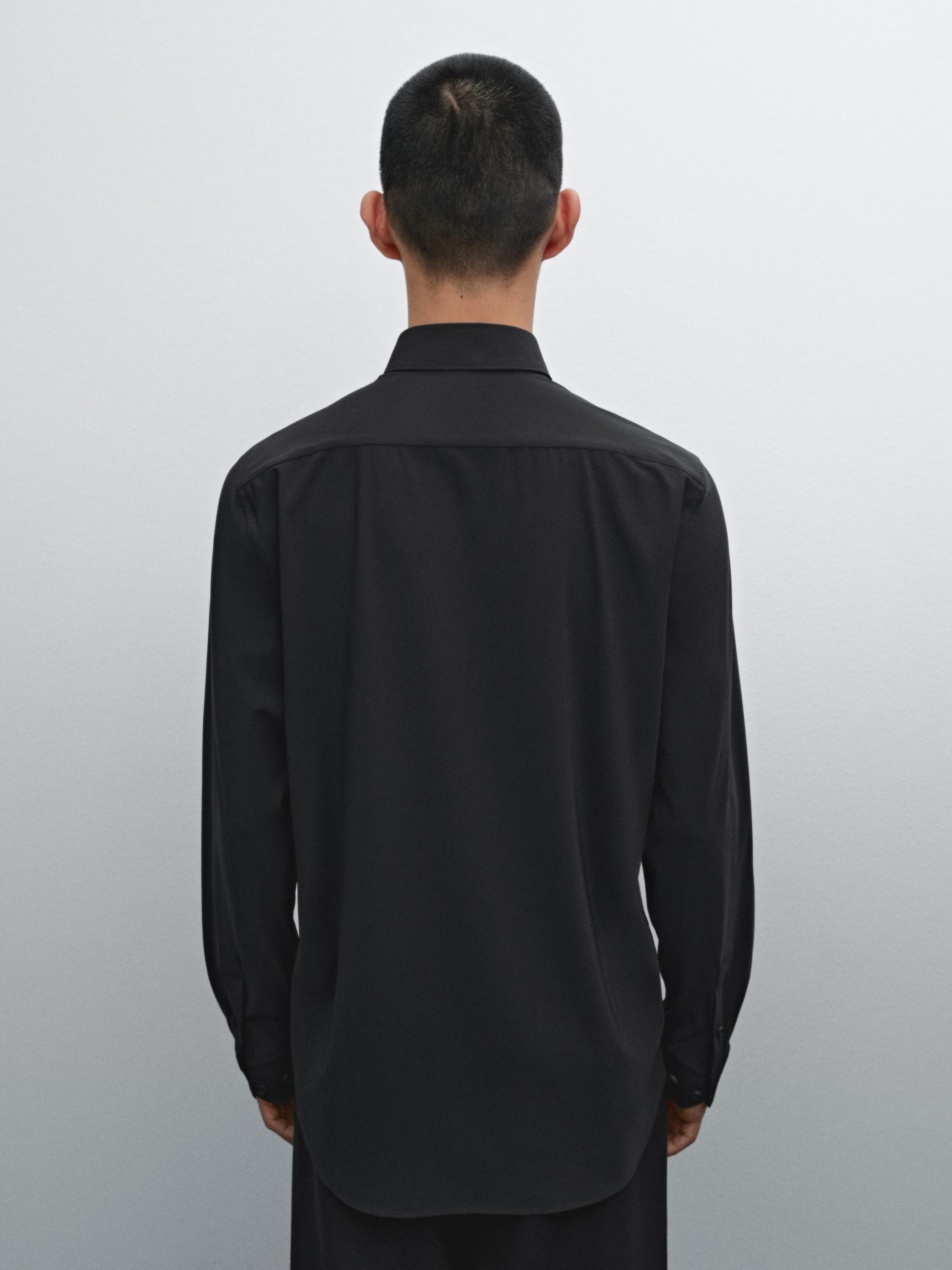 Slim fit non-iron shirt