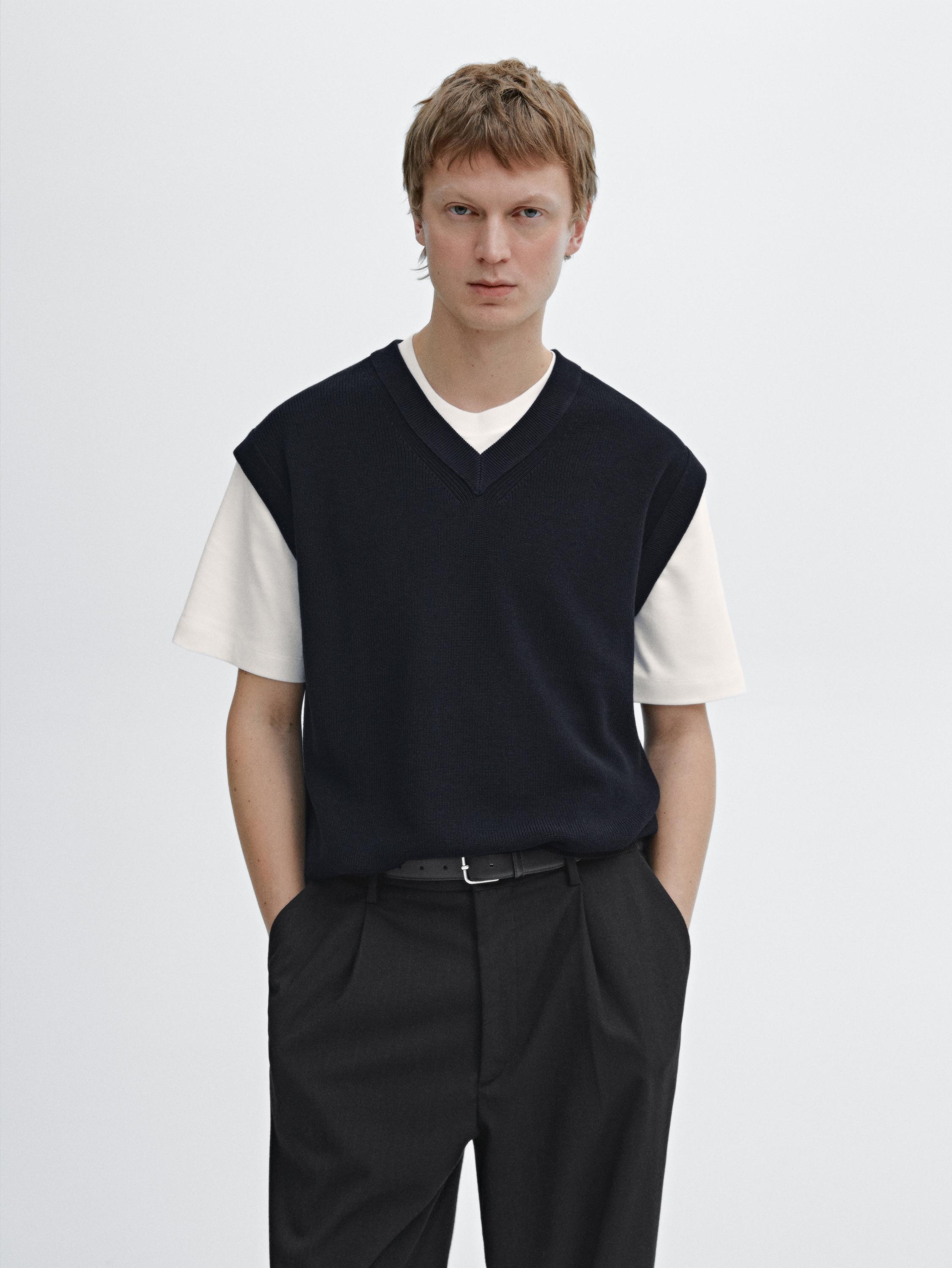 Chaleco punto 100% algodón