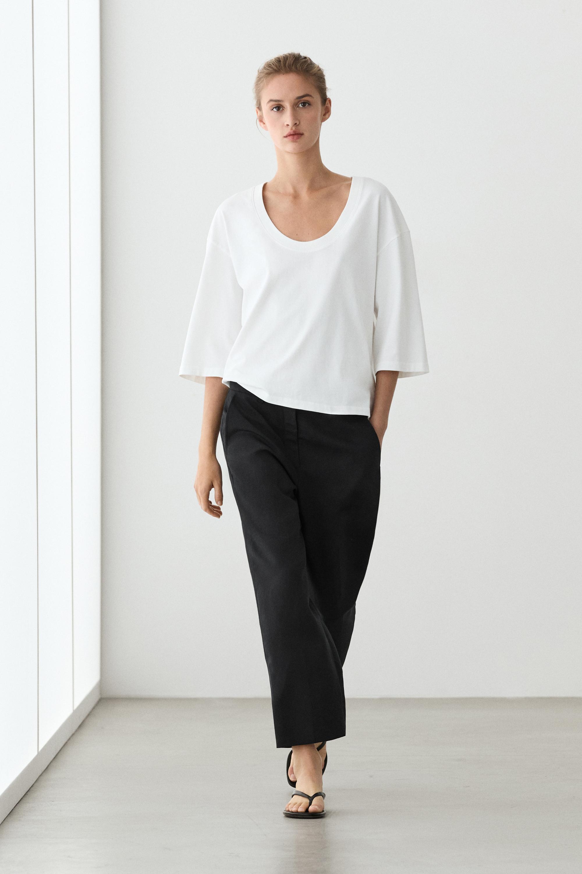 Massimo Dutti Slim fit kapri pantolon görsel 3