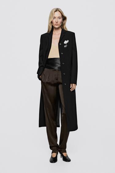Satin slim fit pants - LIMITED EDITION — BROWN 1