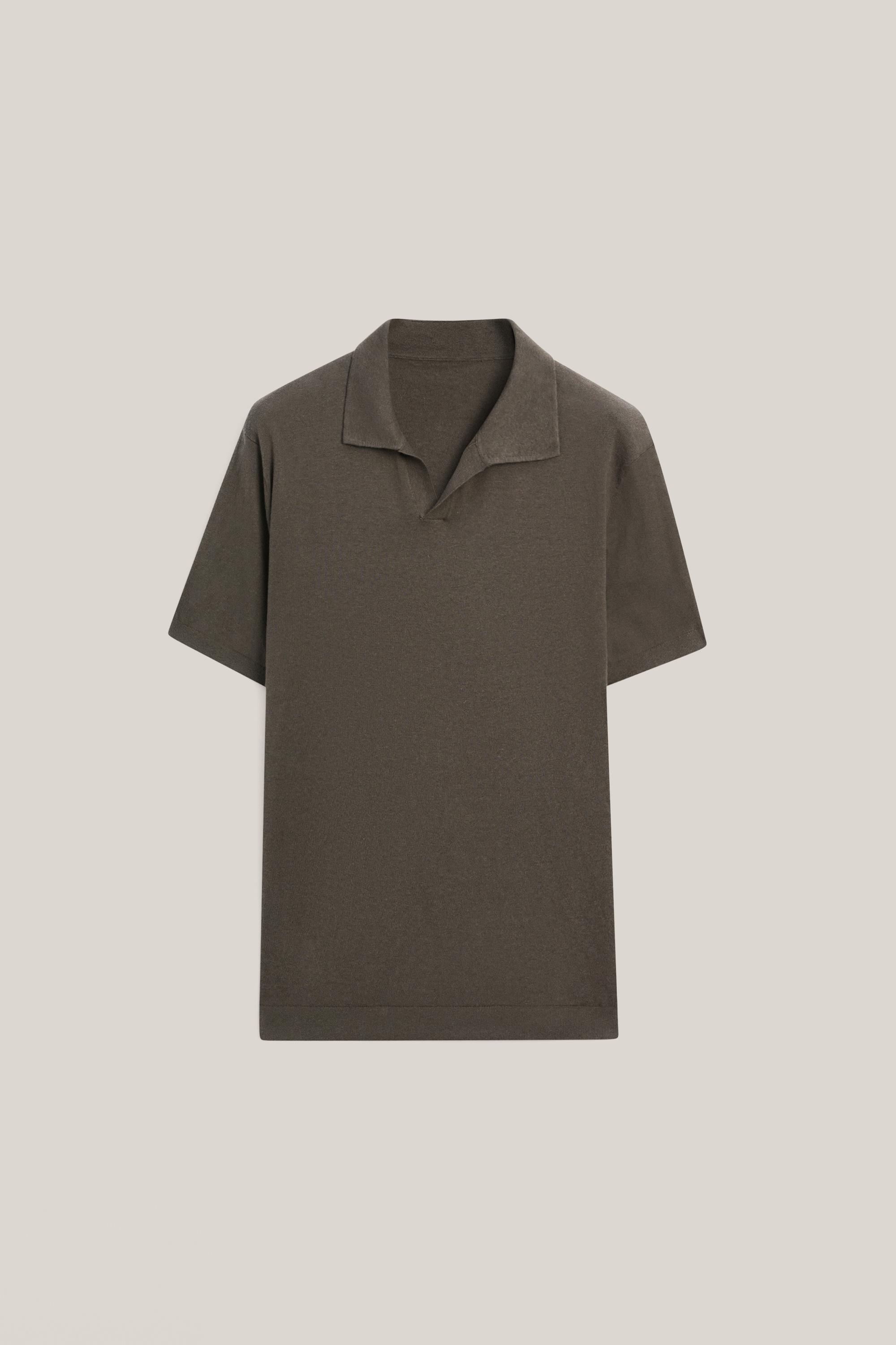 Pull polo en maille de coton et lin - LIMITED EDITION