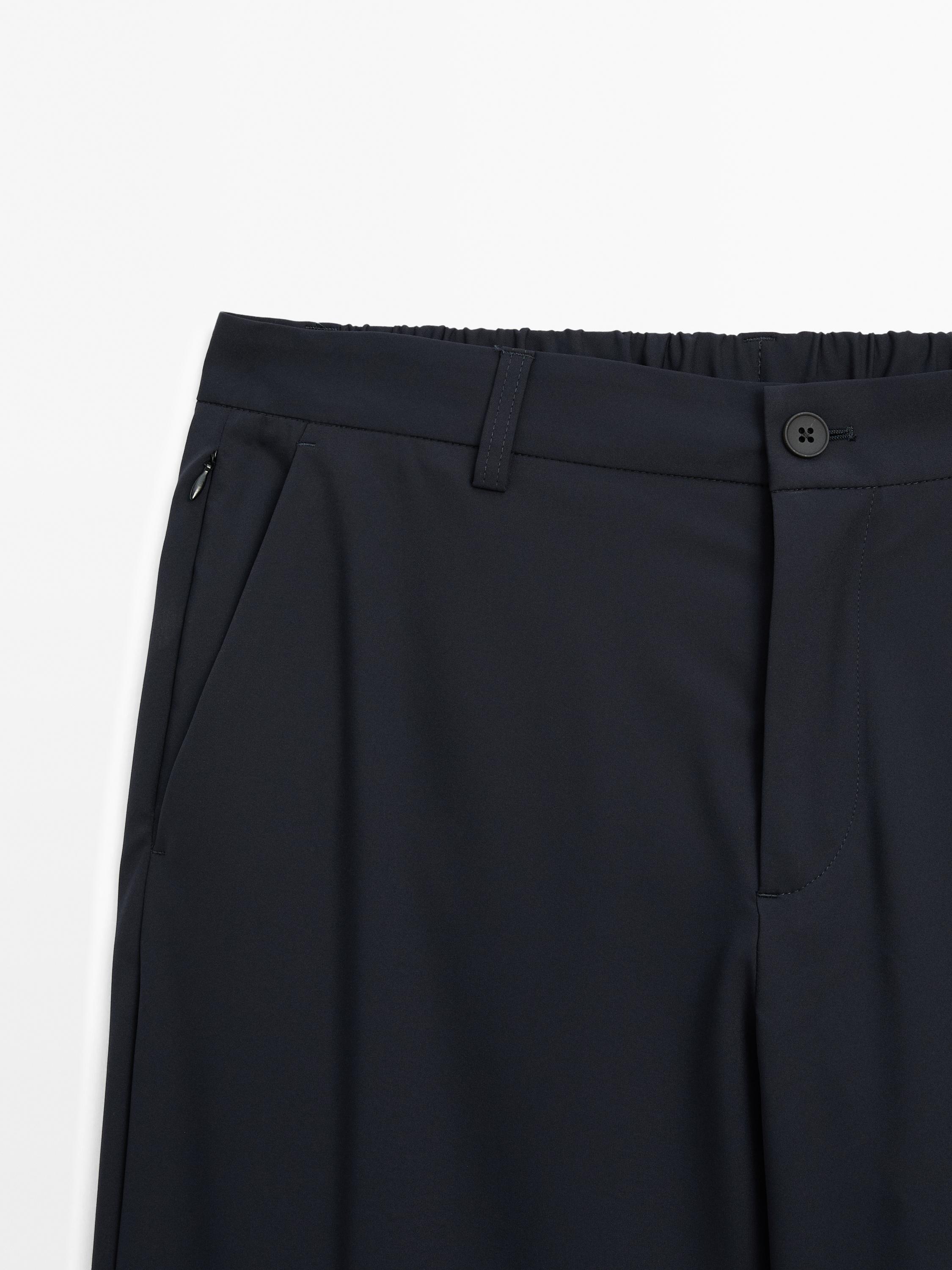 Regular-fit technical trousers
