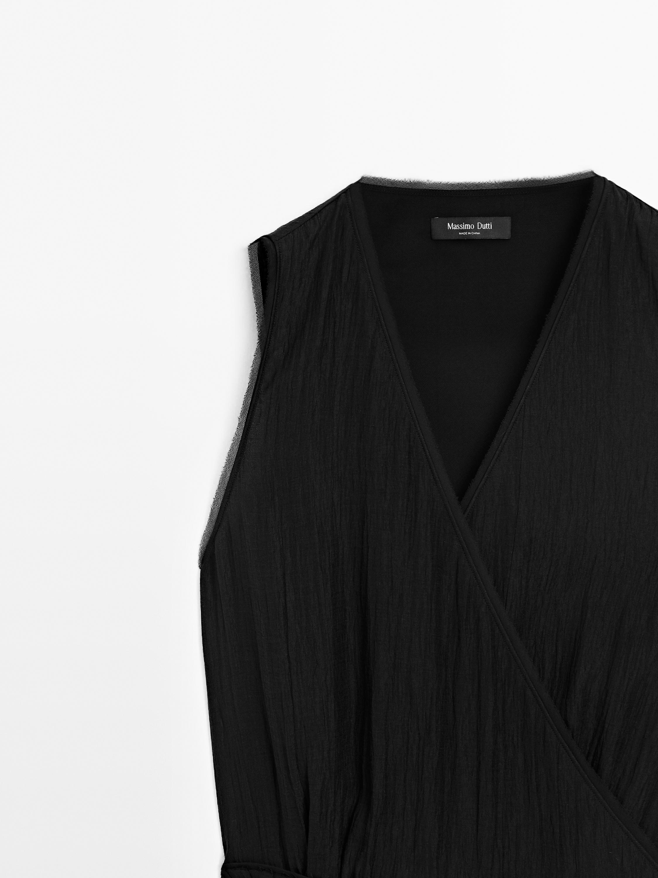 Vestido midi plisado