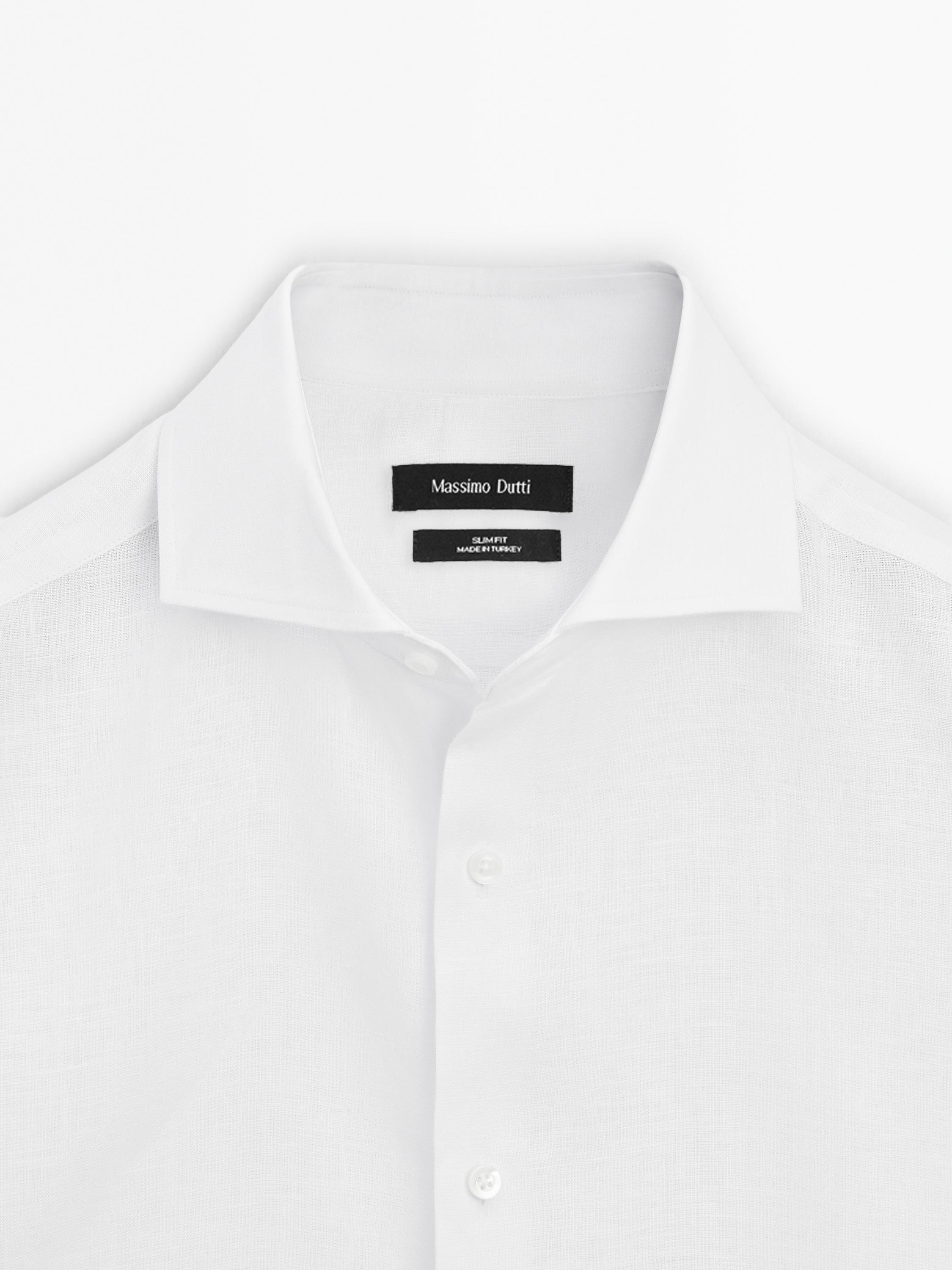 Chemise slim 100 % lin