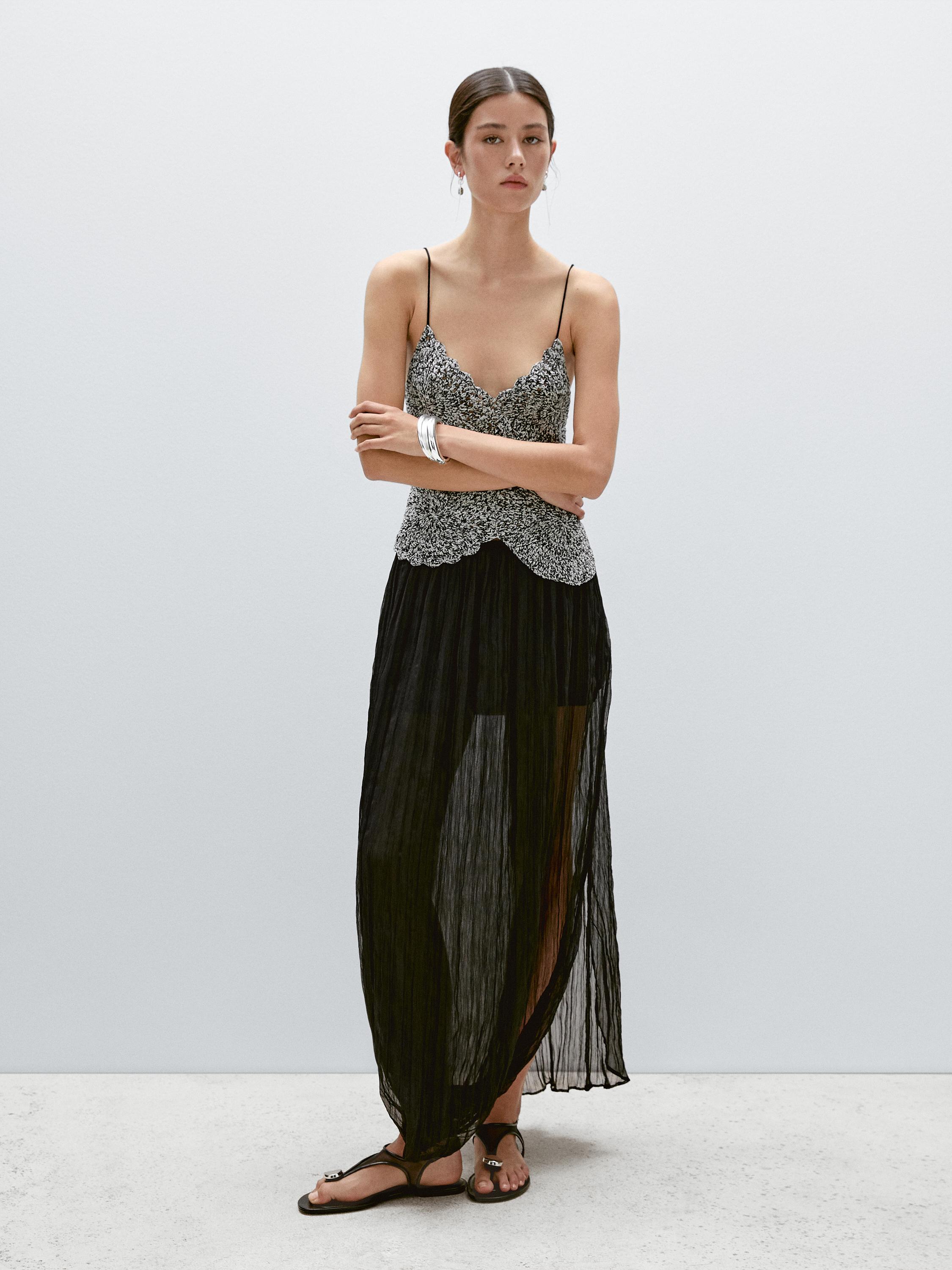 Top punto crochet mouline