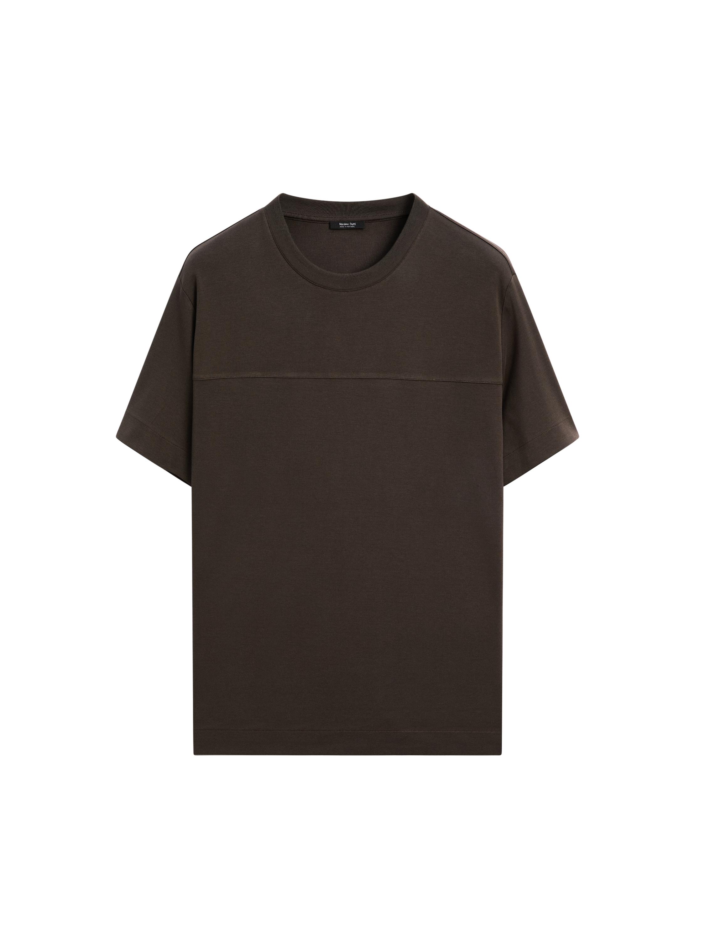 ◆Massimo Dutti◆ Short sleeve T-shirt with piping details Women's Short Sleeve T-Shirts - Massimo Dutti - CA