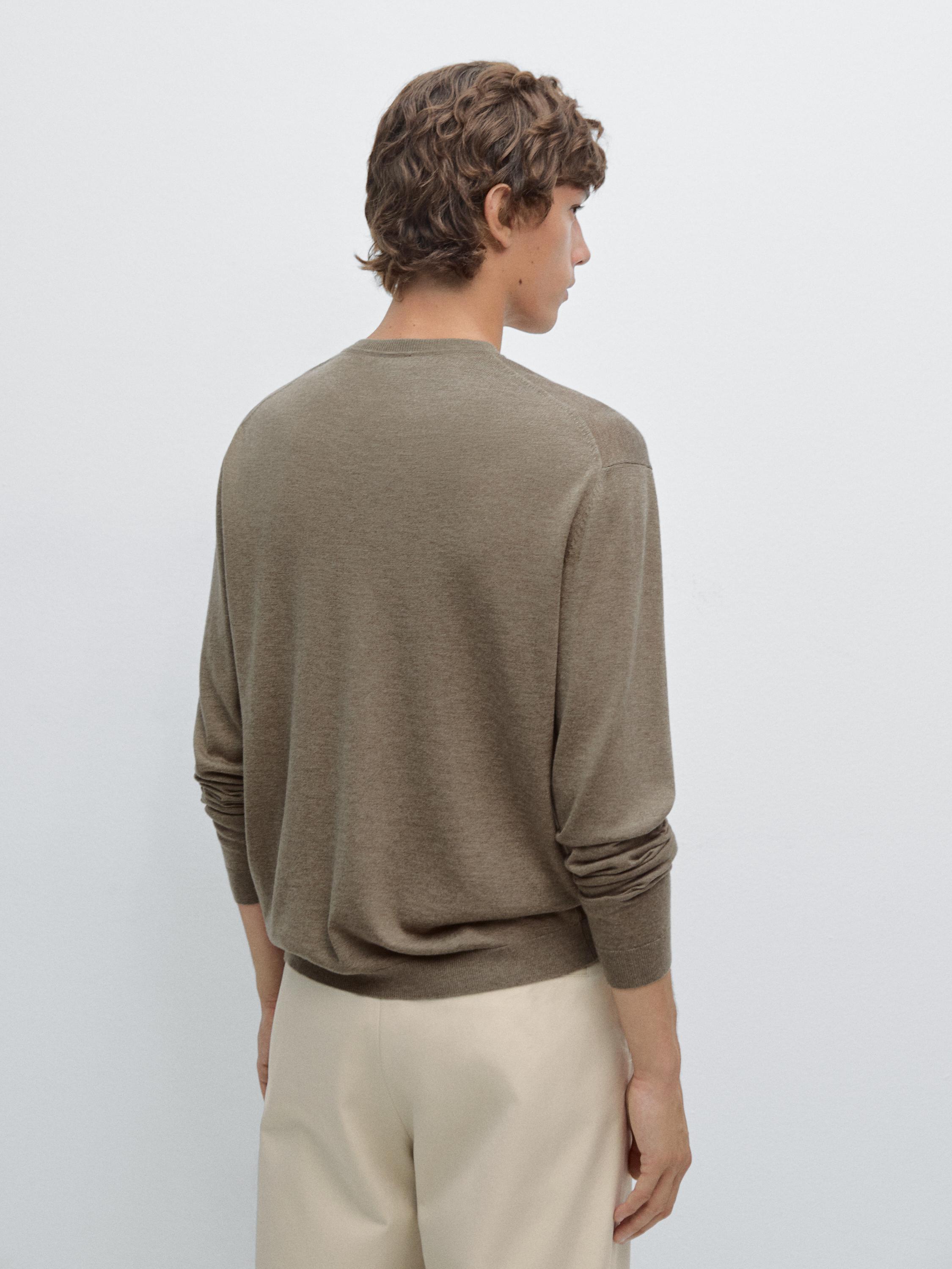 Knit wool blend sweater