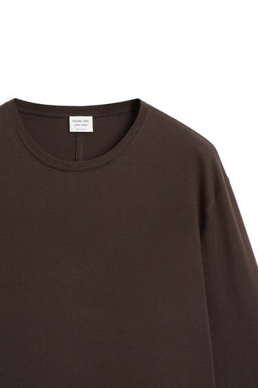 100% cotton long sleeve T-shirt - LIMITED EDITION — Chocolate 6