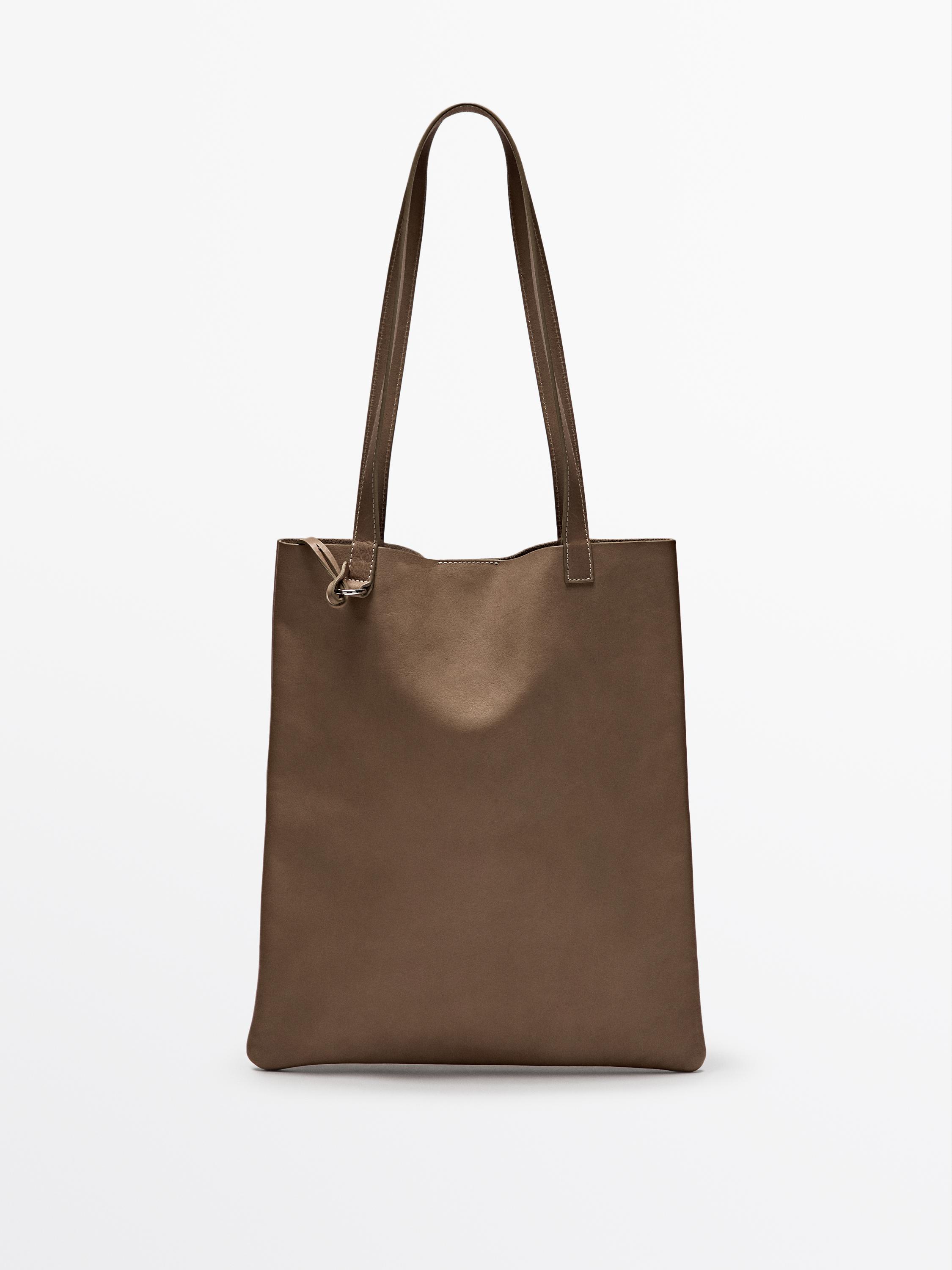 Tote bag en cuir nappa