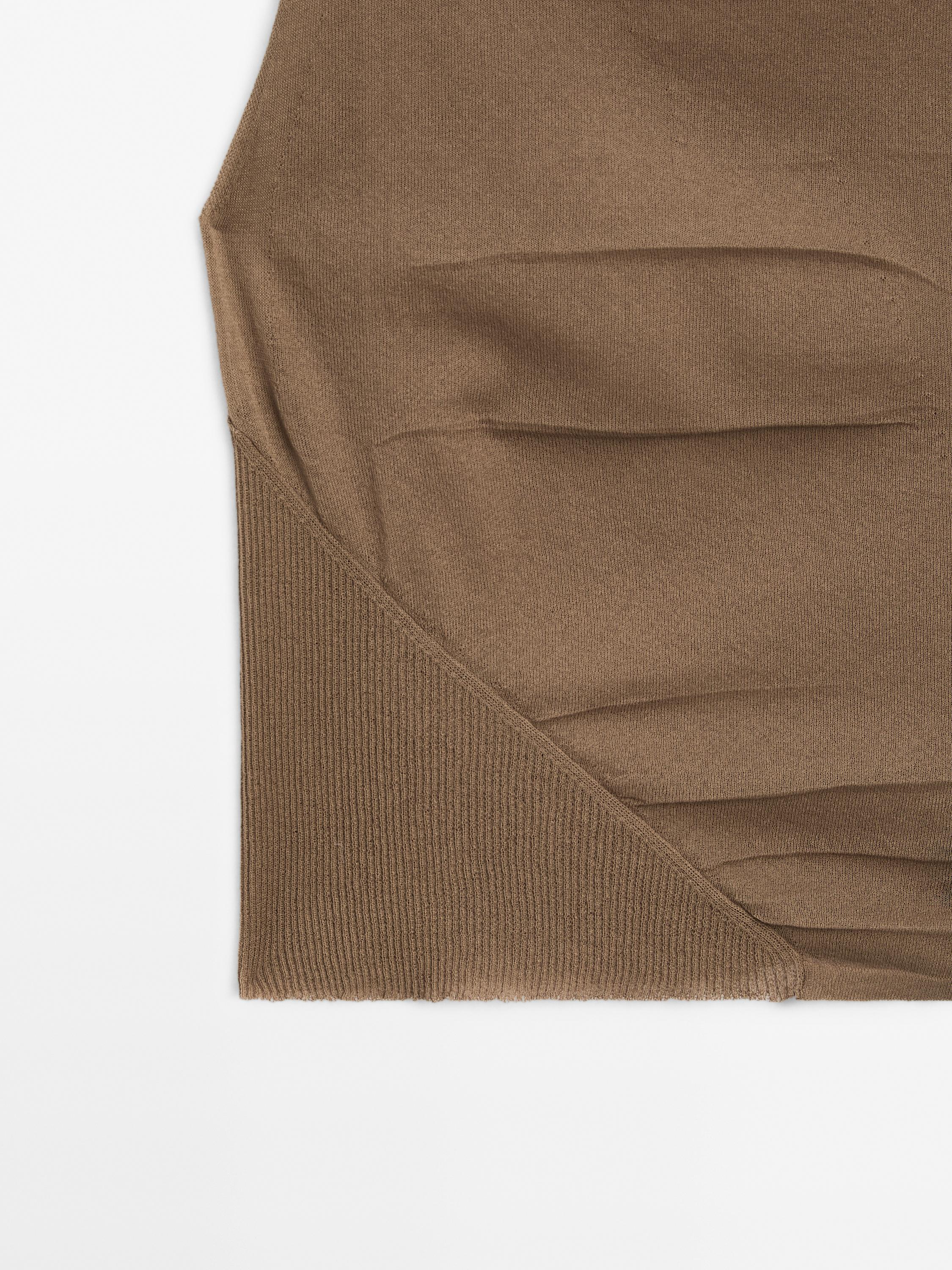 Sleeveless cotton blend top - Studio