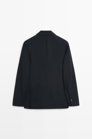 Wool blend suit blazer — NAVY BLUE 6