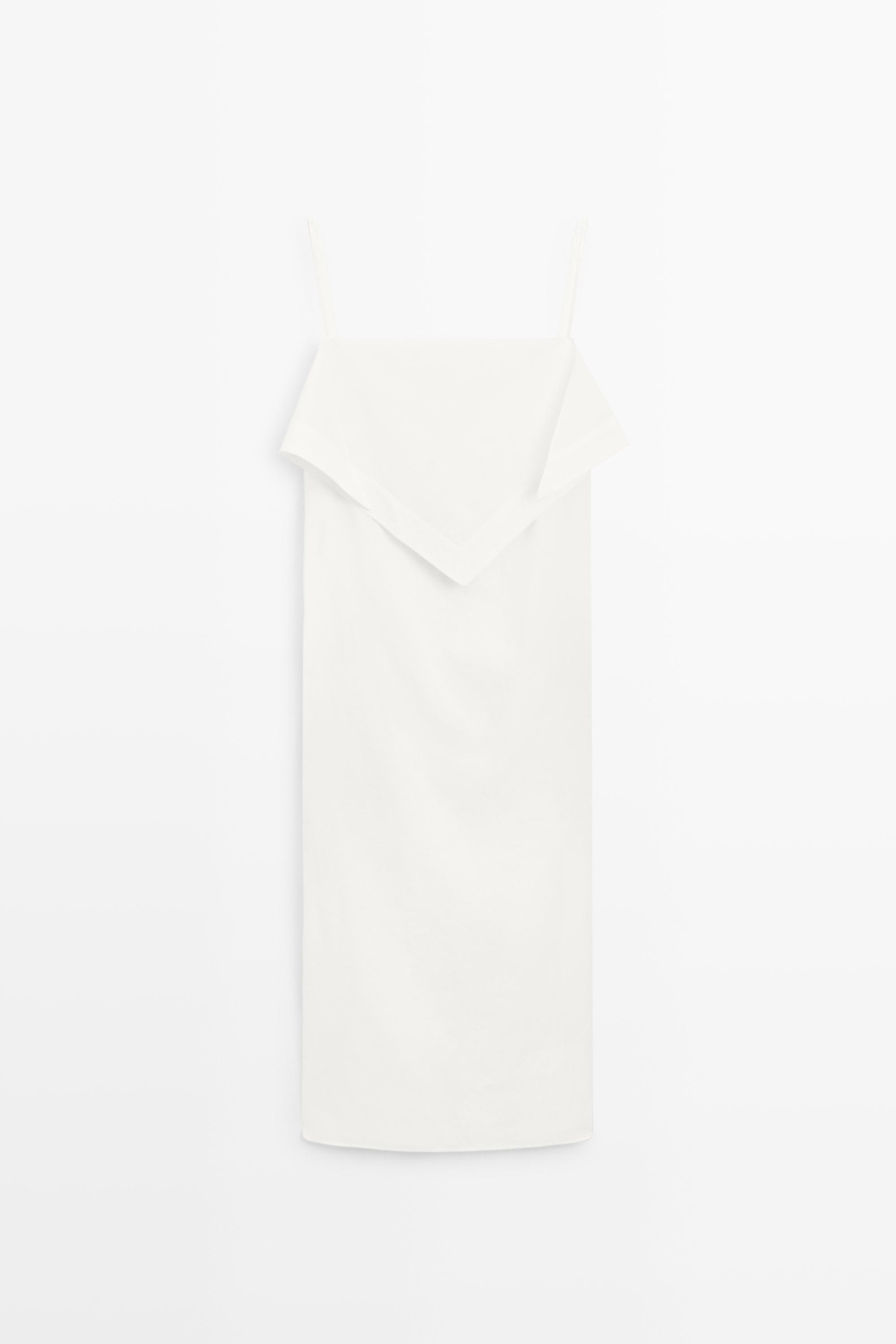 Rochie midi cu detaliu eșarfă - STUDIO