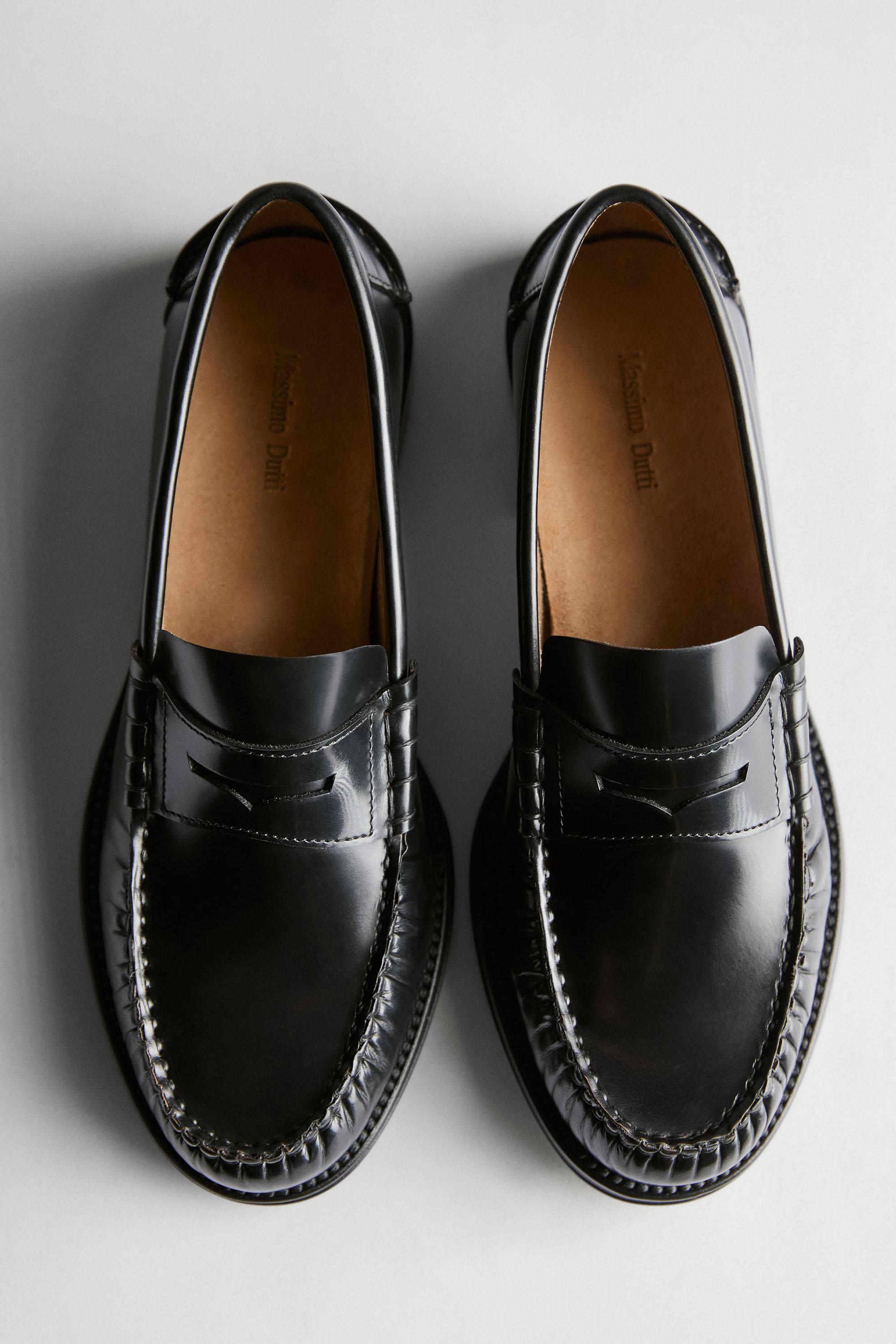 Soft leather loafers