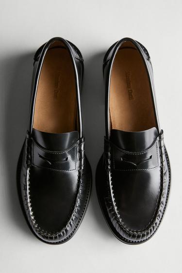 Leather loafer — BLACK 1
