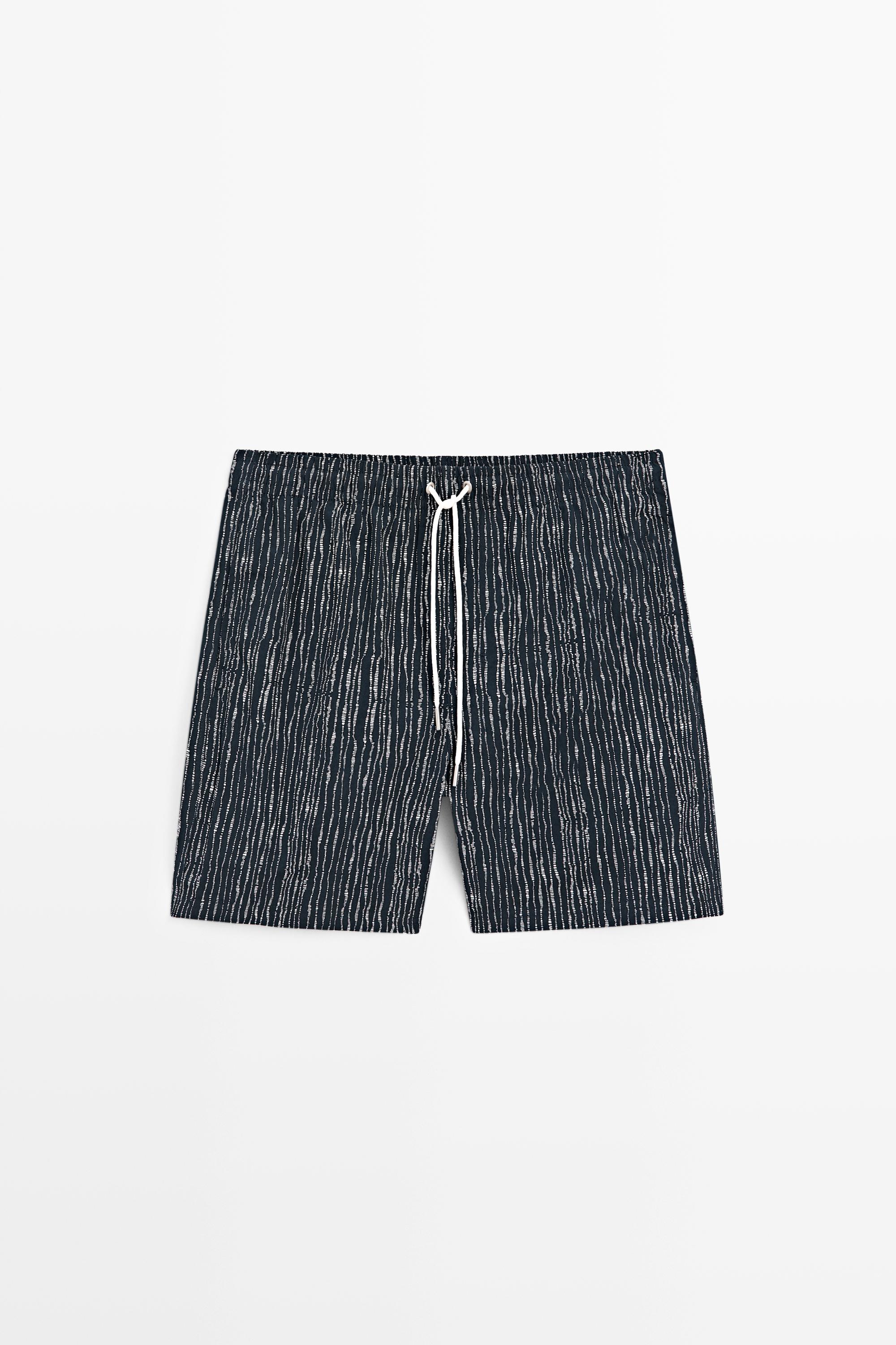 Badeshorts mit Wellenmuster