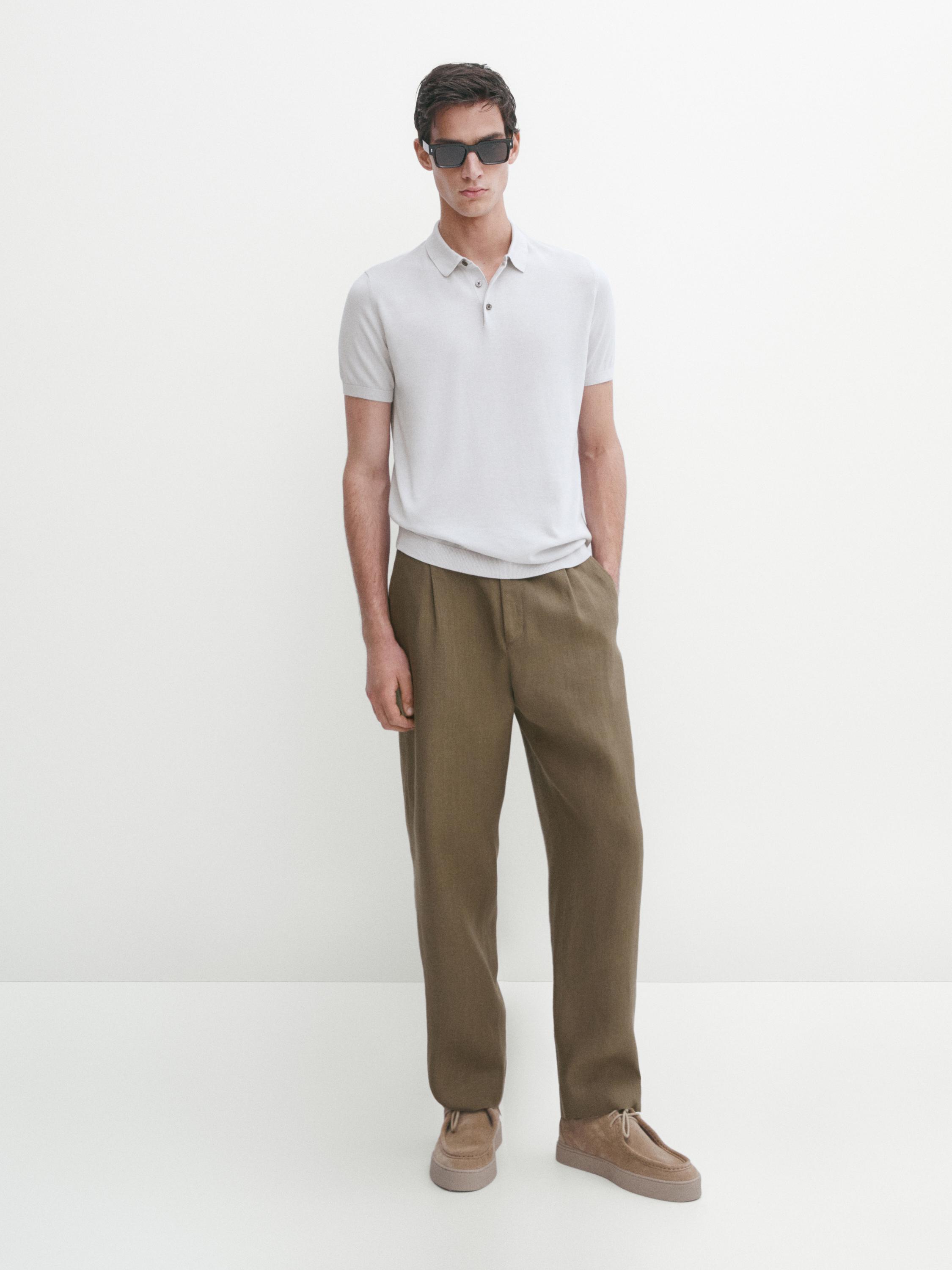 Pull à manches courtes en coton