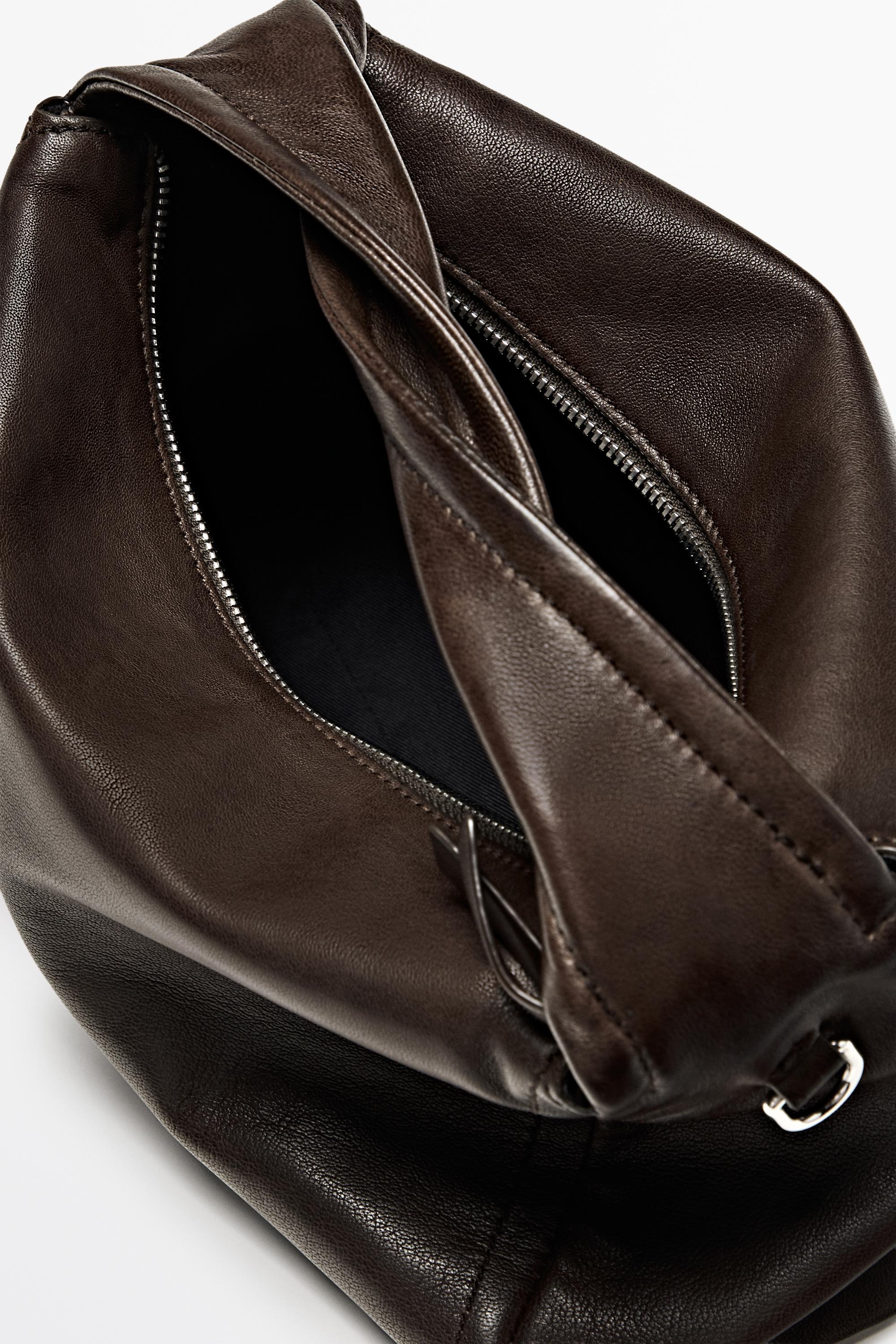 Nappa leather crossbody bag — LEATHER