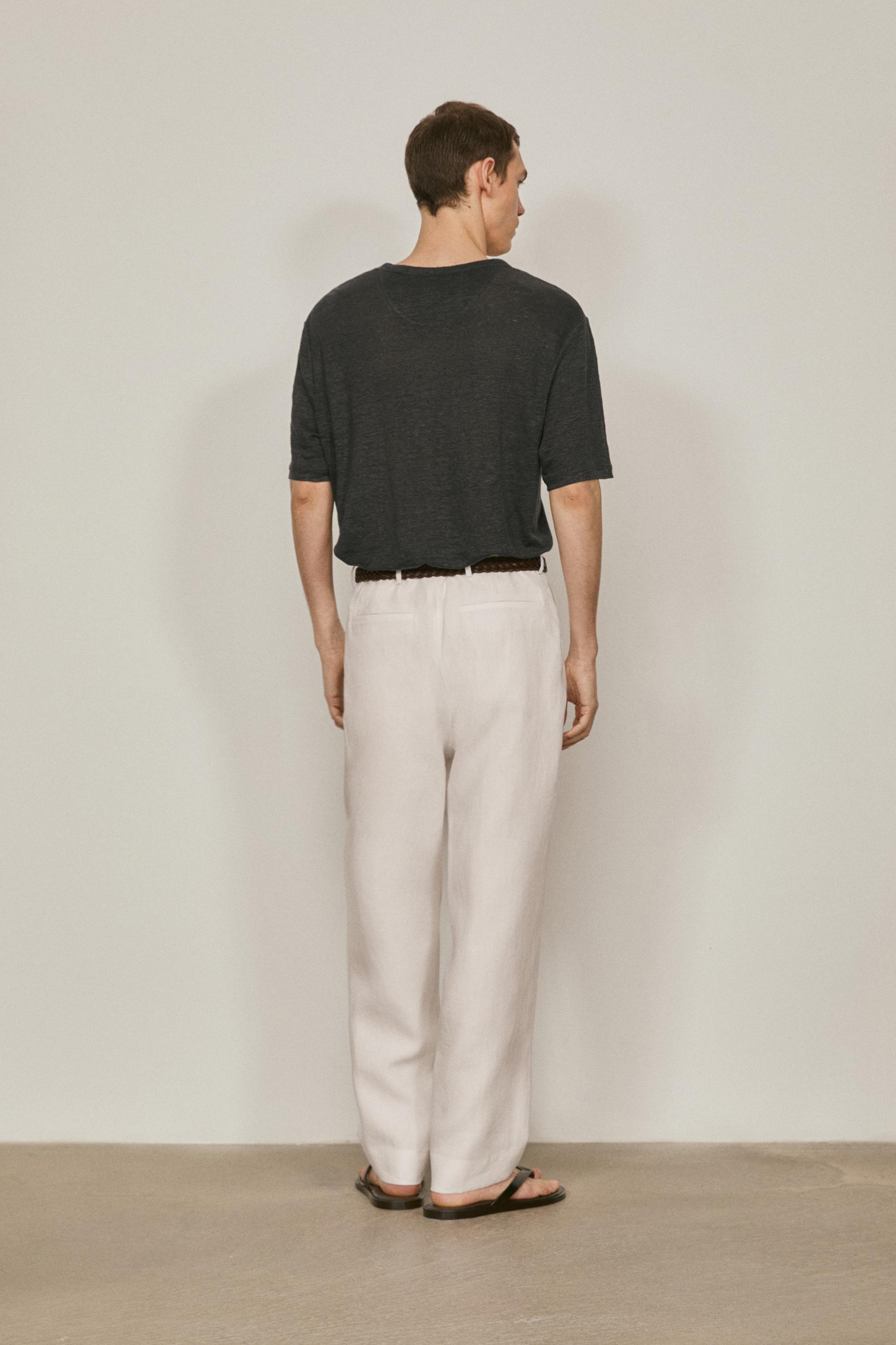 100% linen short sleeve T-shirt - LIMITED EDITION — LEAD