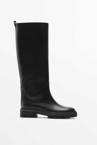 Flat track sole boot — BLACK 1