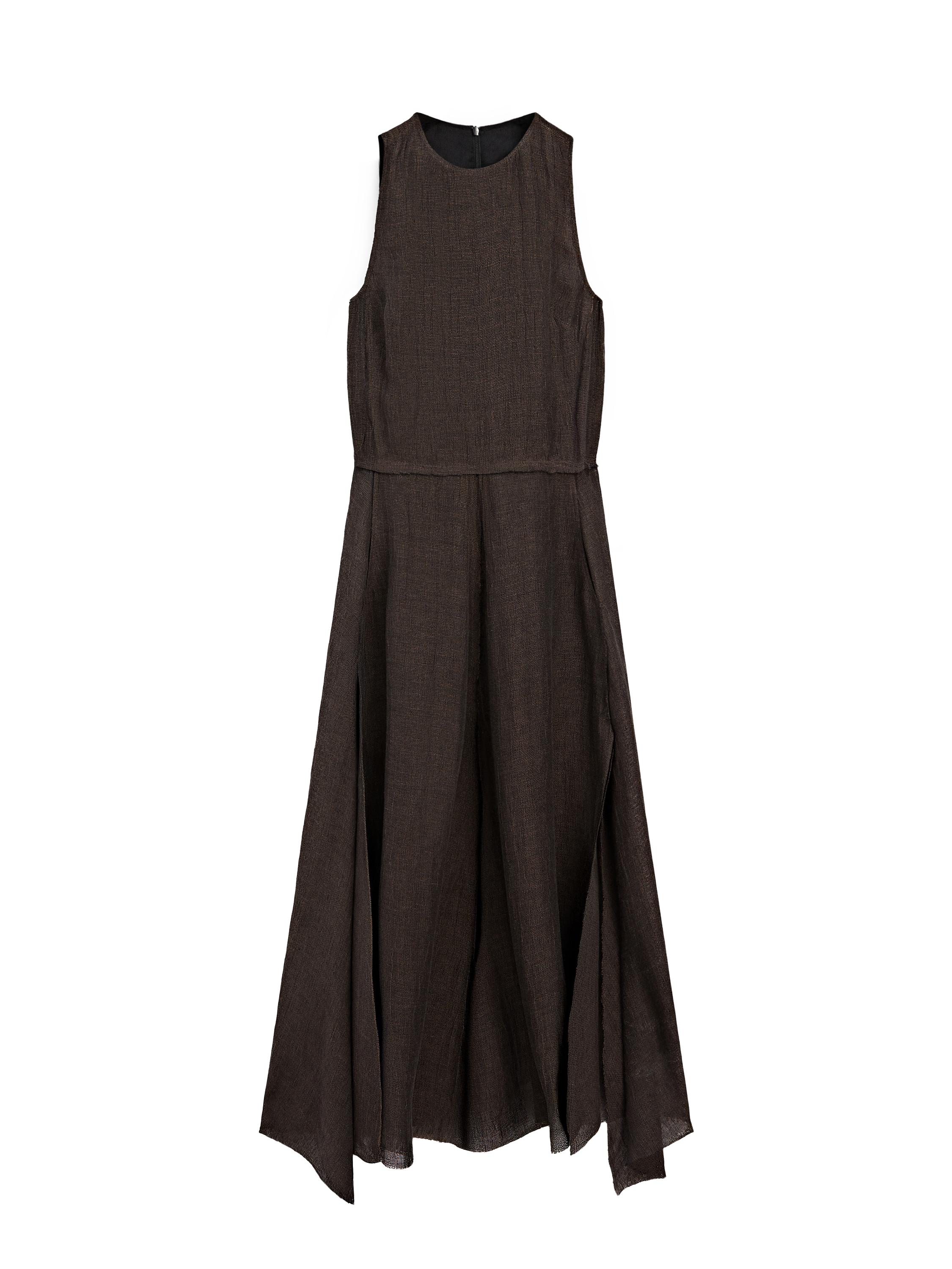 【Massimo Dutti】100% linen midi dress with frayed trims 06658592717-t.jpg?ts=1751293807218