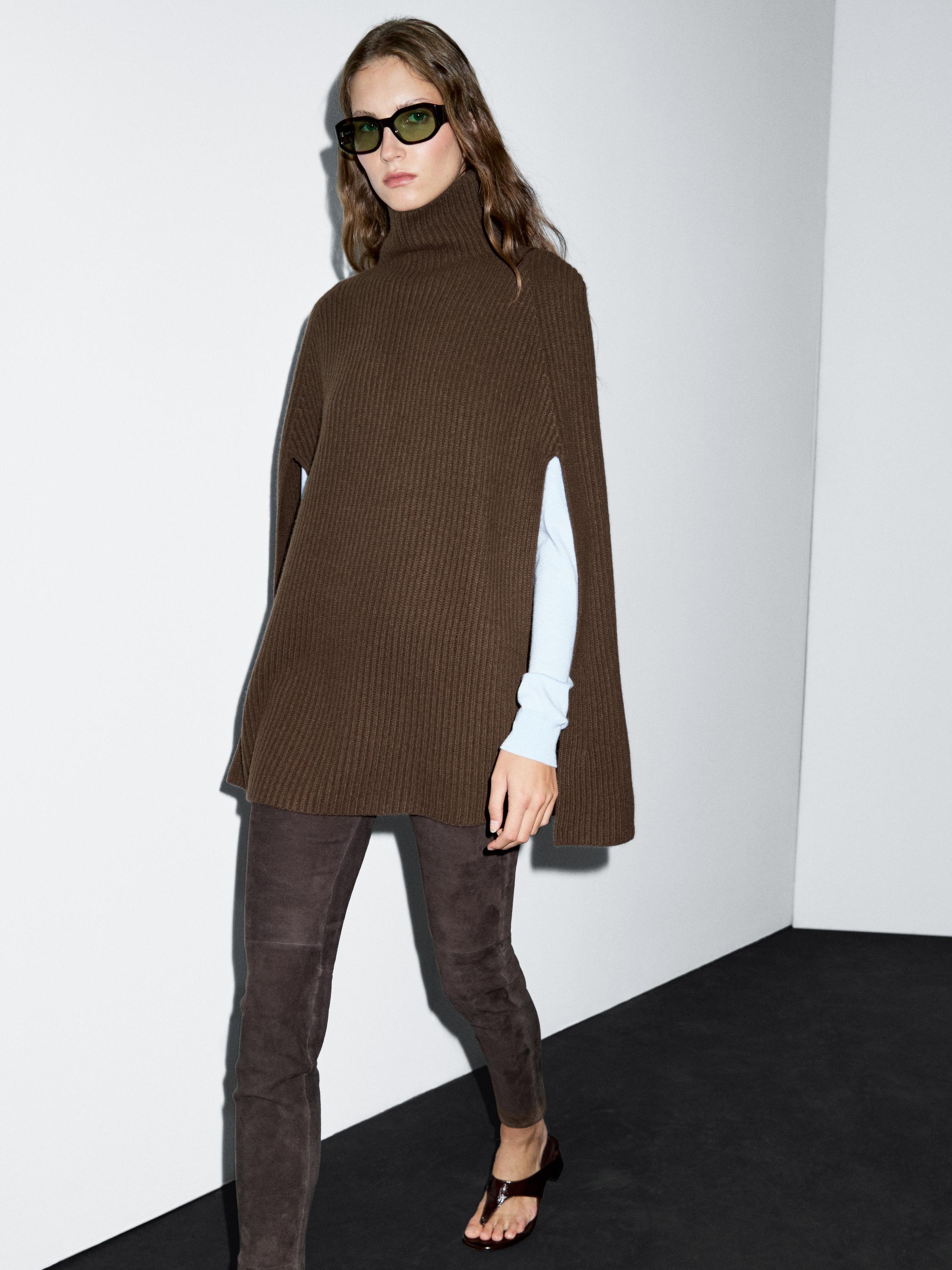 100% wool knitted coat