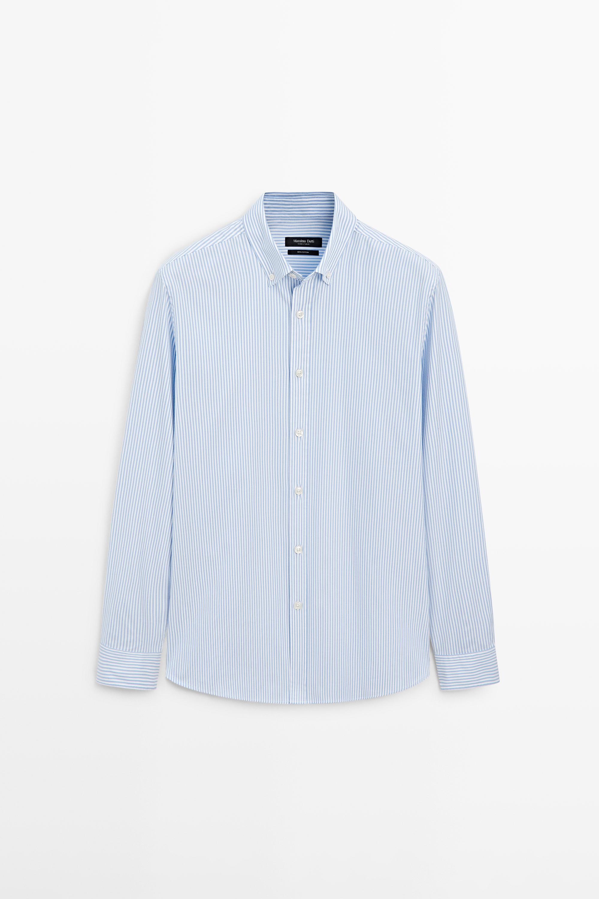 100% cotton regular fit Oxford shirt