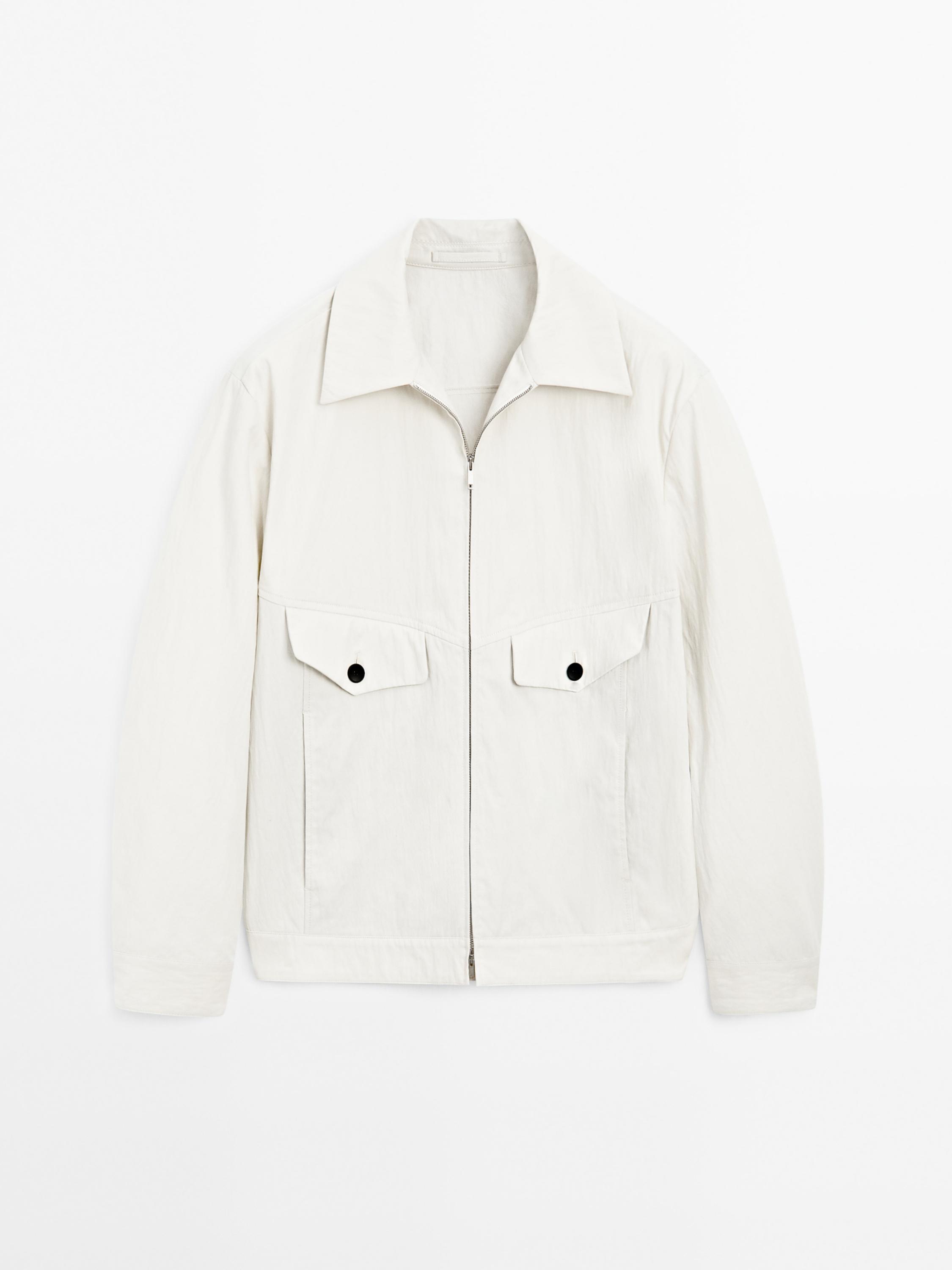 Cotton blend crepe jacket - Limited Edition