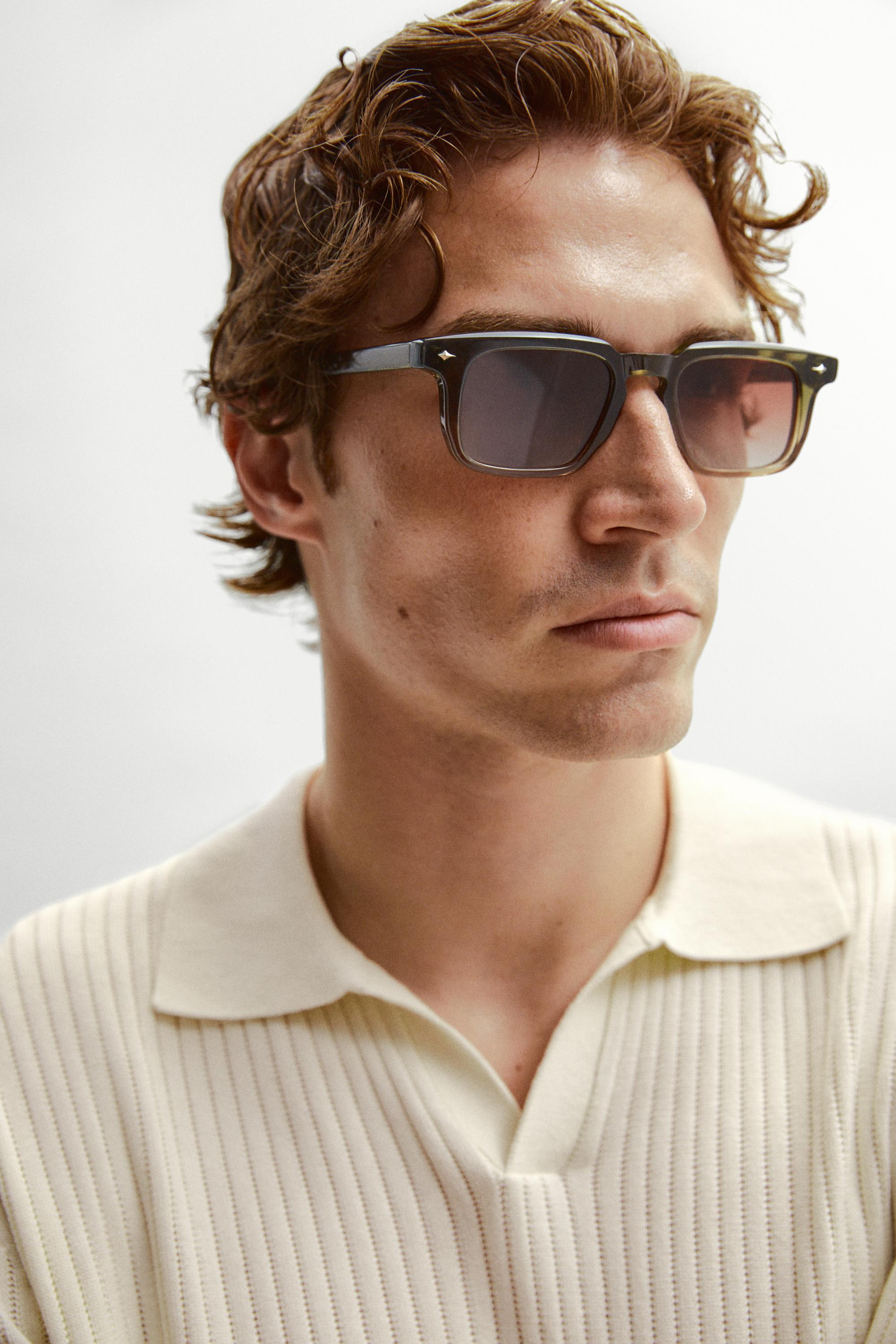 100% cotton ribbed knit polo sweater — Vanilla